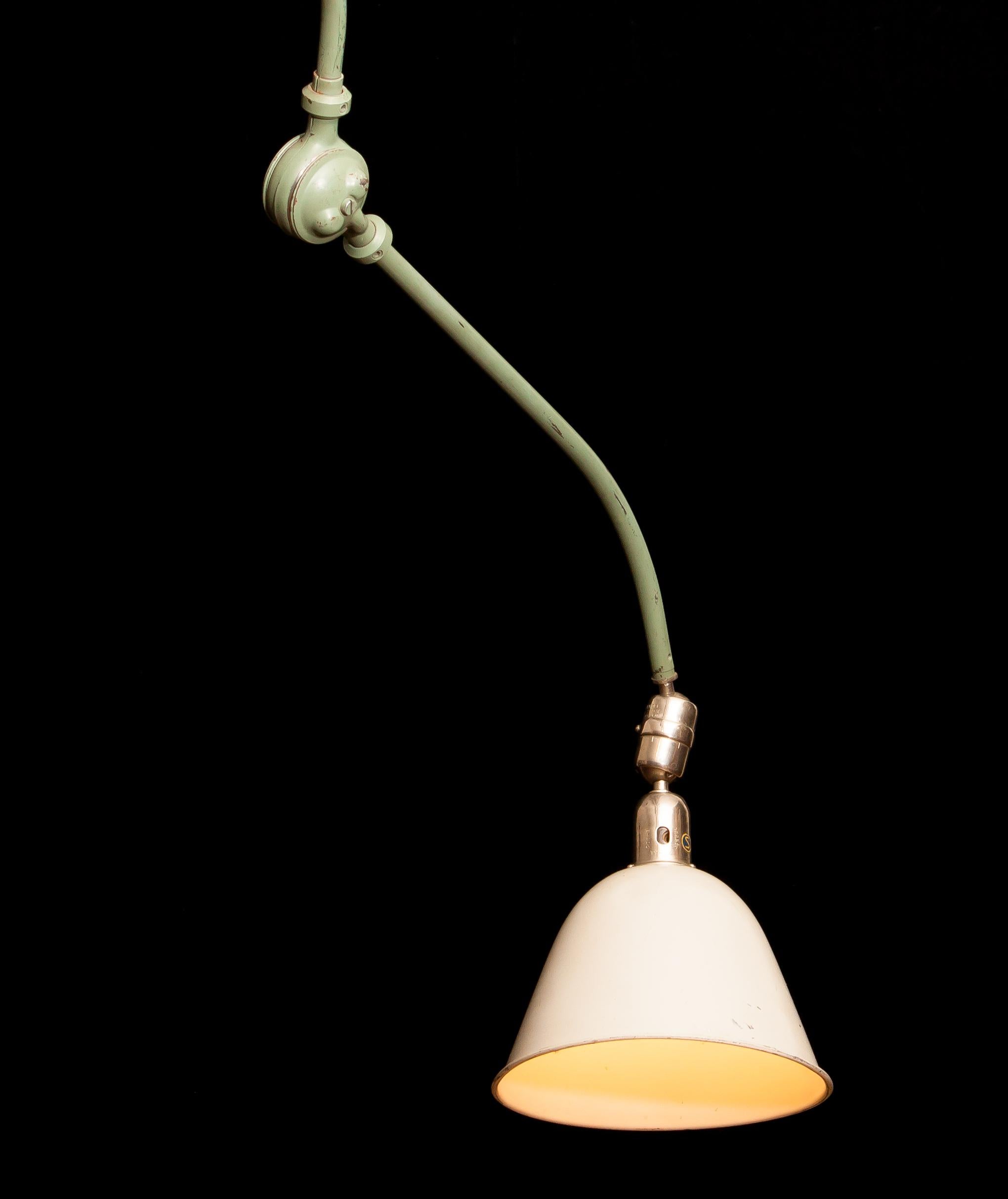 Aluminum 1930s Industrial 'Triplex' Lamp by Johan Petter Johansson
