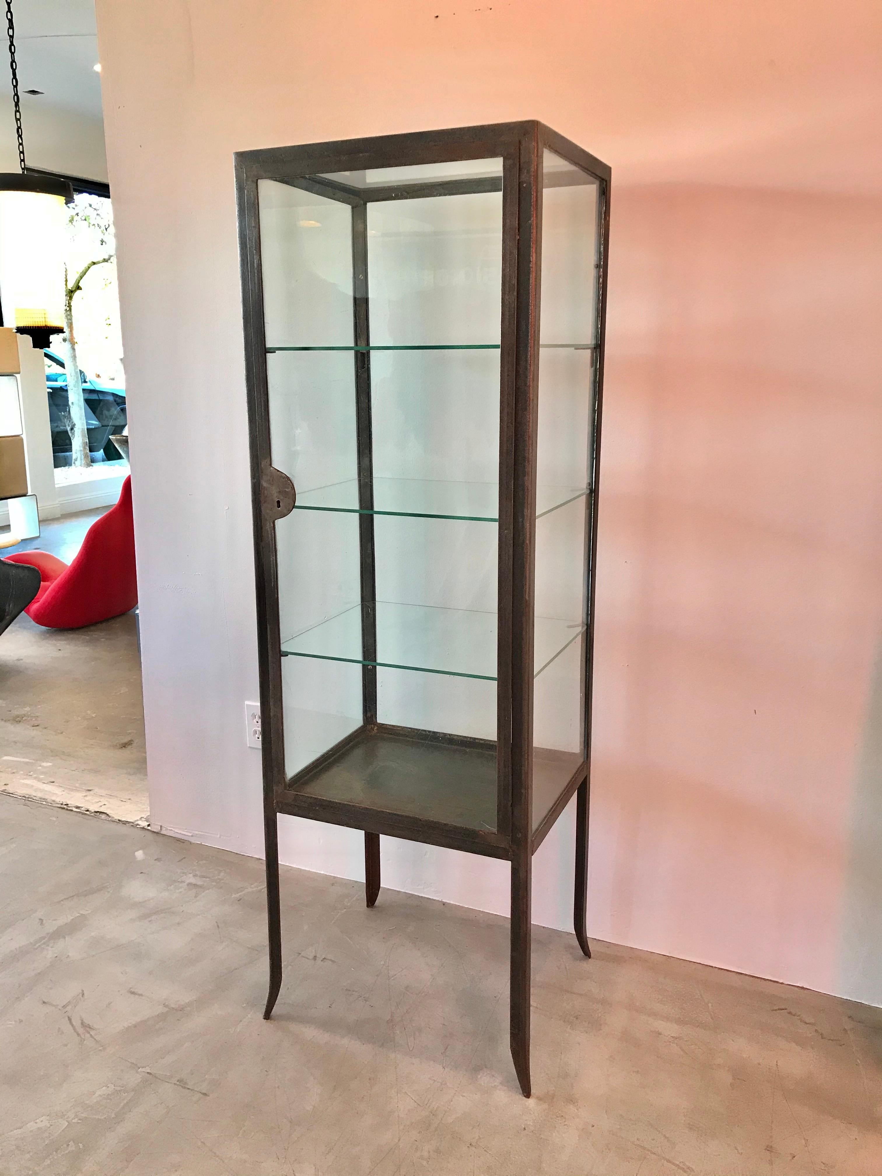 Argentine 1930s Iron and Glass Vitrine