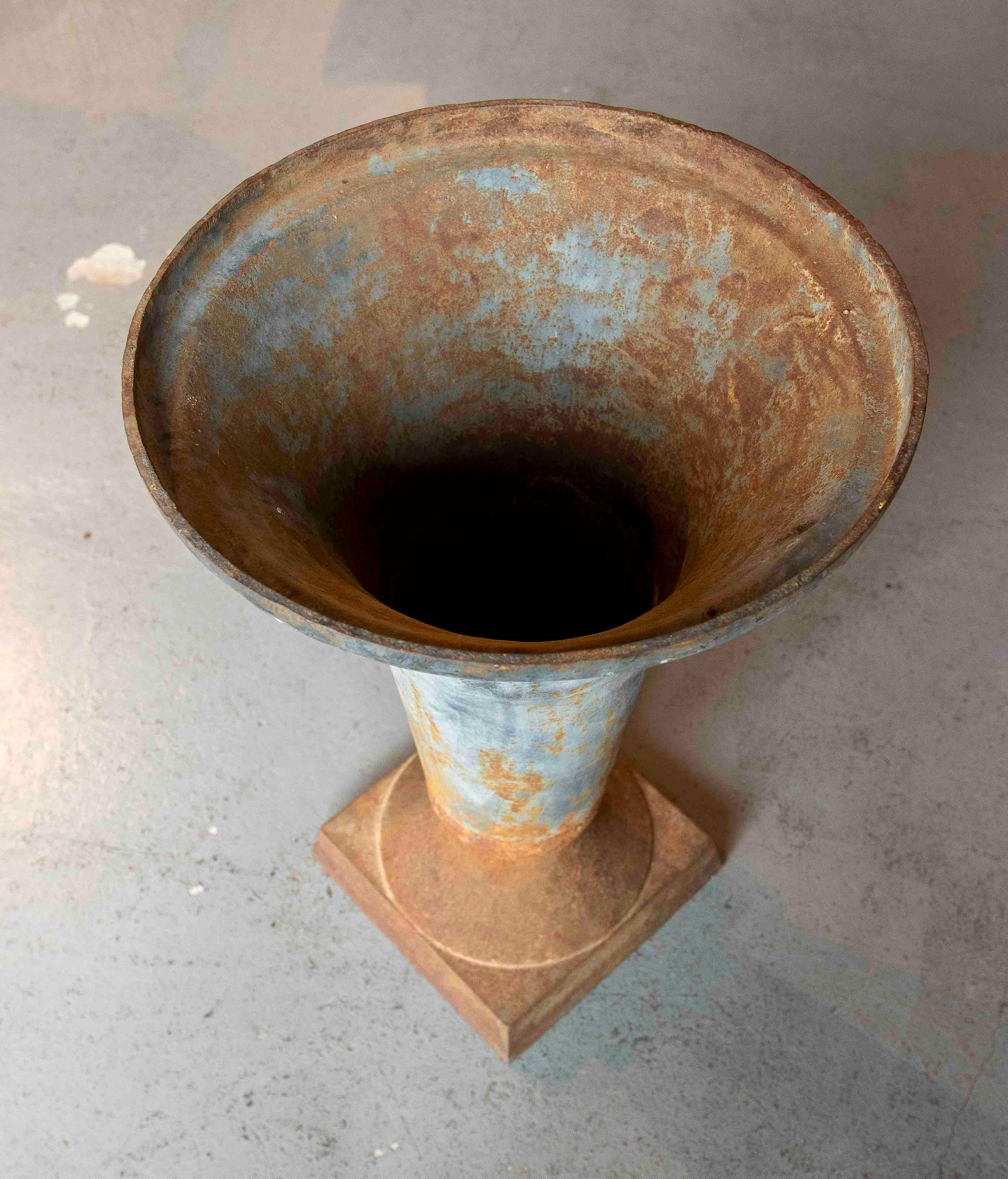 Coupe en fer des années 1930 au design simple pour le jardin France en vente 5