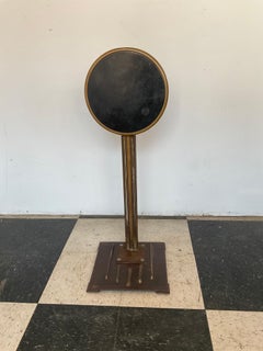 1930s Iron Elevator Operators Collapsable Stool / Side Table