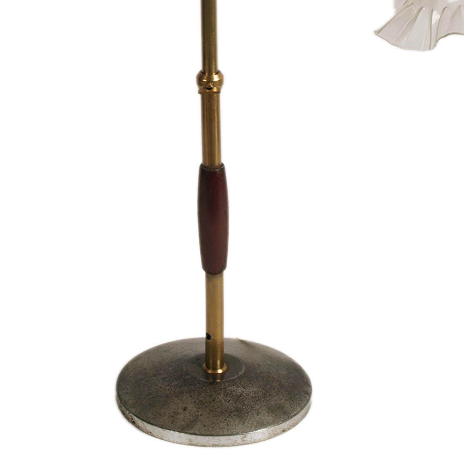 Brass 1930s Italian Art Deco Table Lamp Ministero Model A.P. 500, Adjustable For Sale