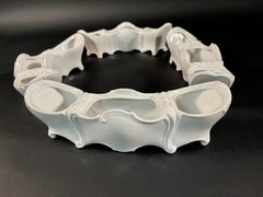 1930s Italian Capodimonte Signed Porcelain Centerpiece