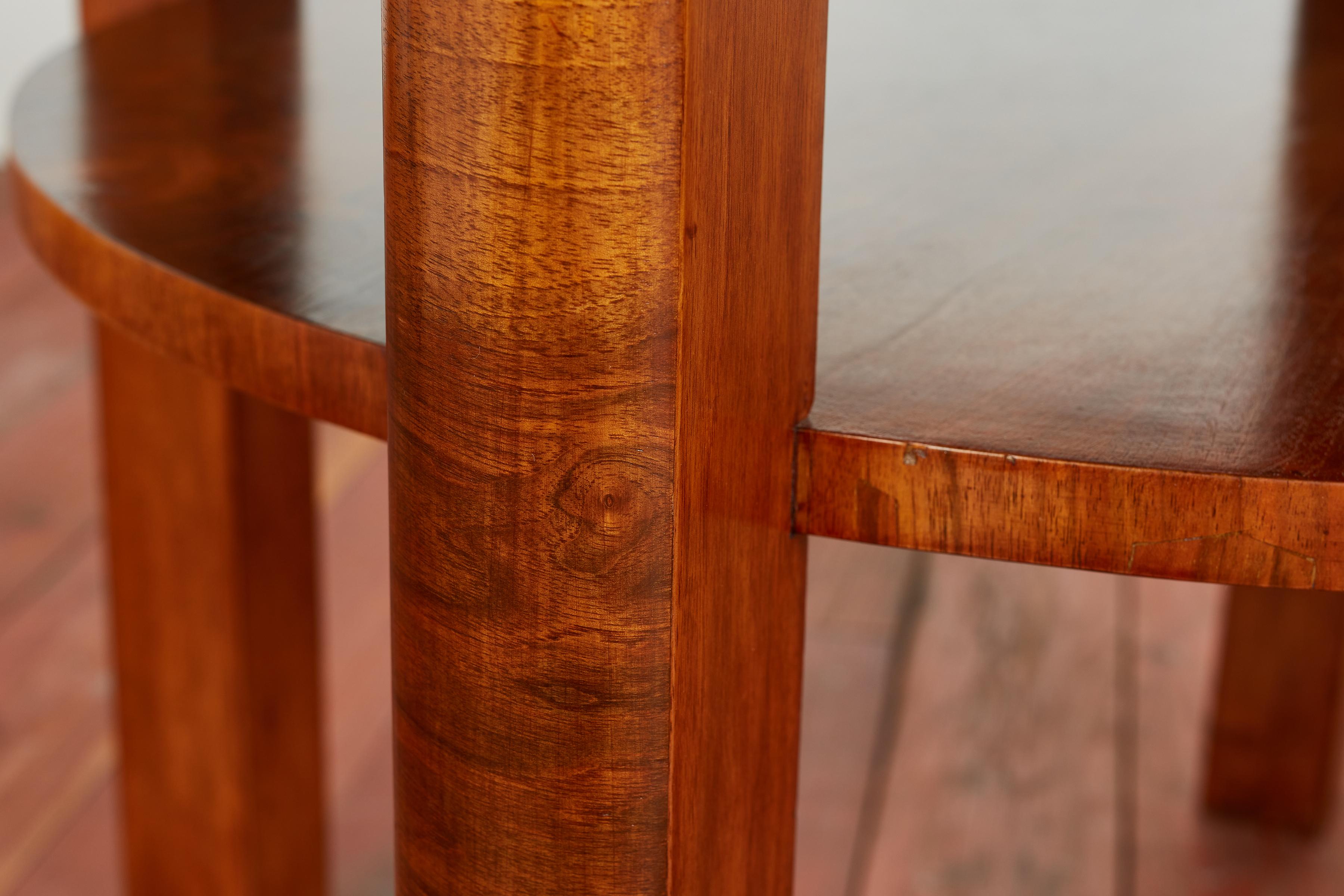 Walnut 1930's Italian Center  table