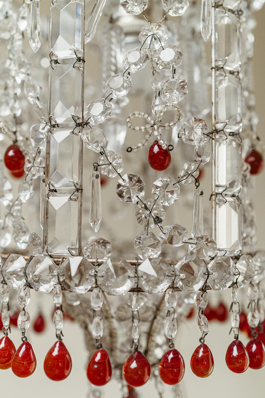 1930's Italian glass chandelier ...  For Sale 9