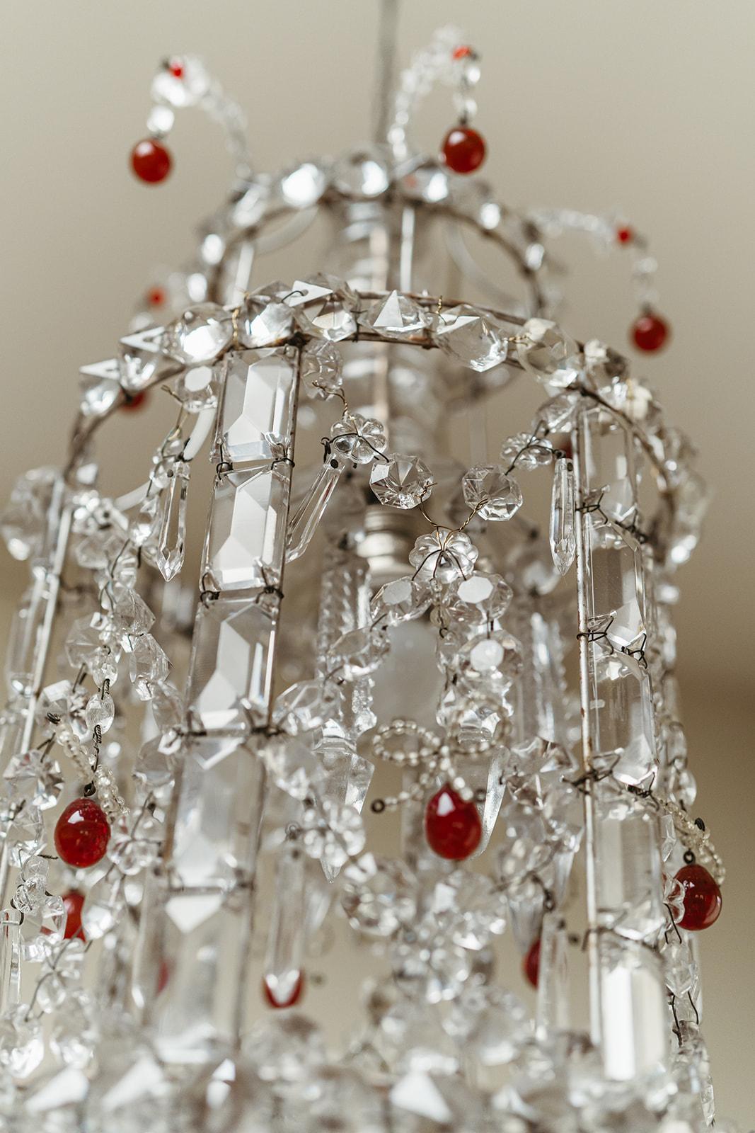 1930's Italian glass chandelier ...  For Sale 10