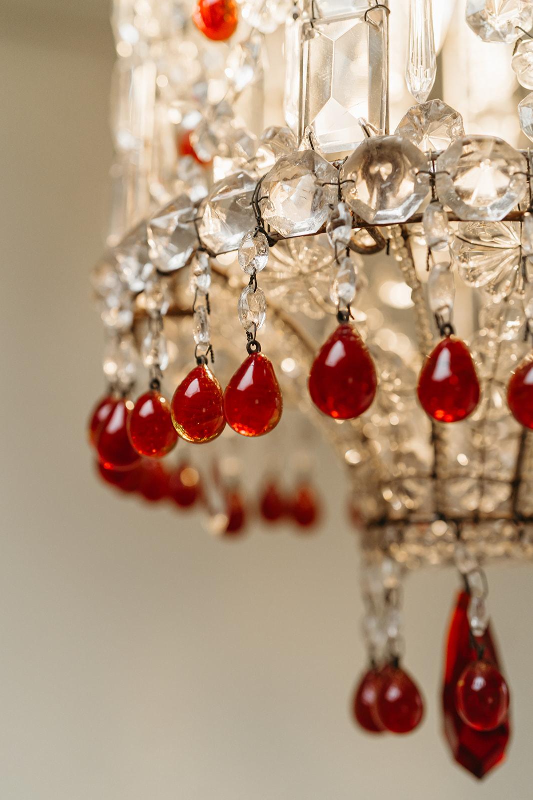 1930's Italian glass chandelier ...  For Sale 1