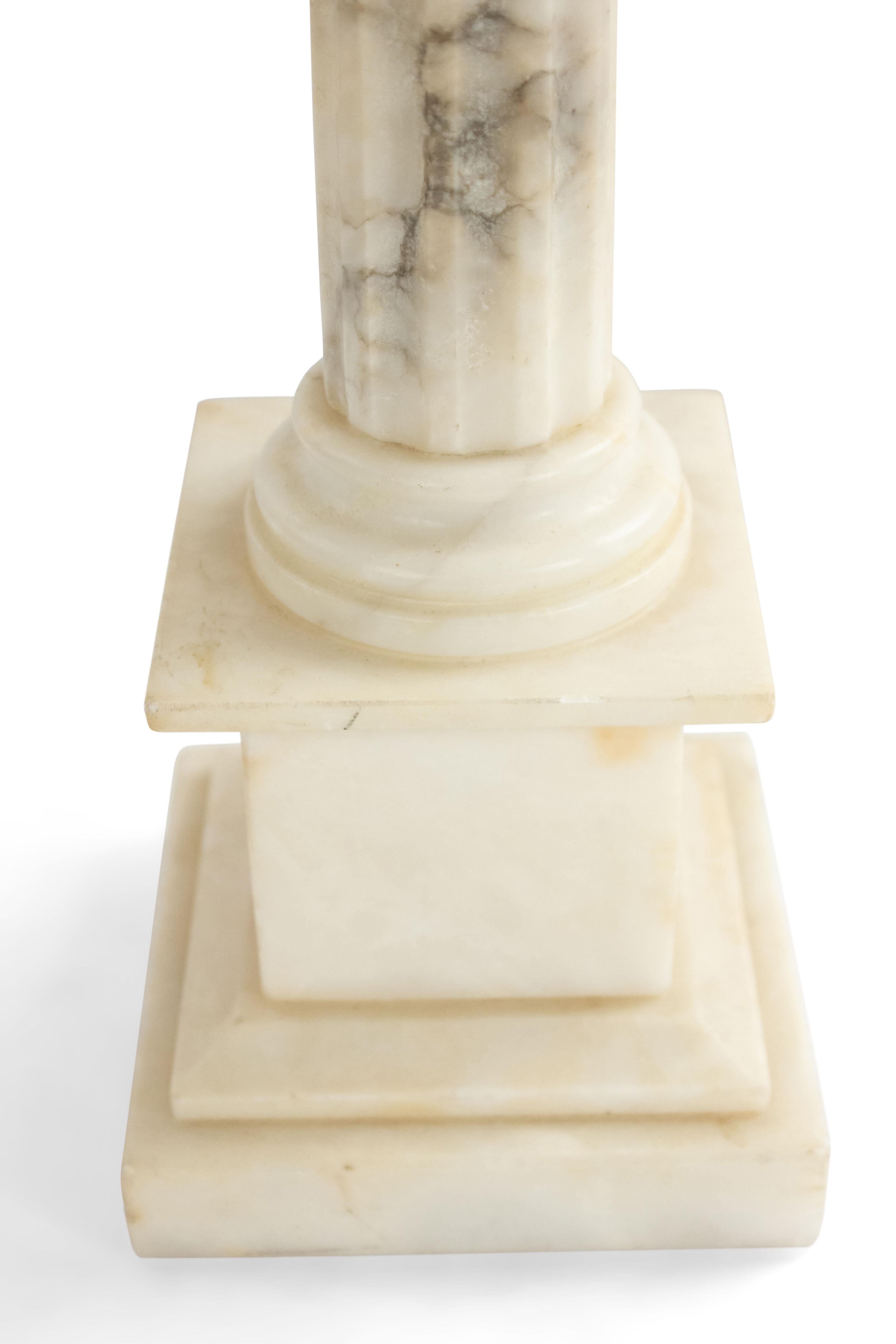 Italian Art Moderne Alabaster Table Lamp 1