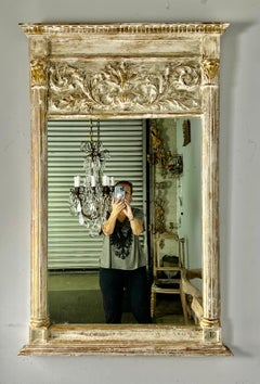 1930’s, Italian Painted & Parcel Gilt Mirror