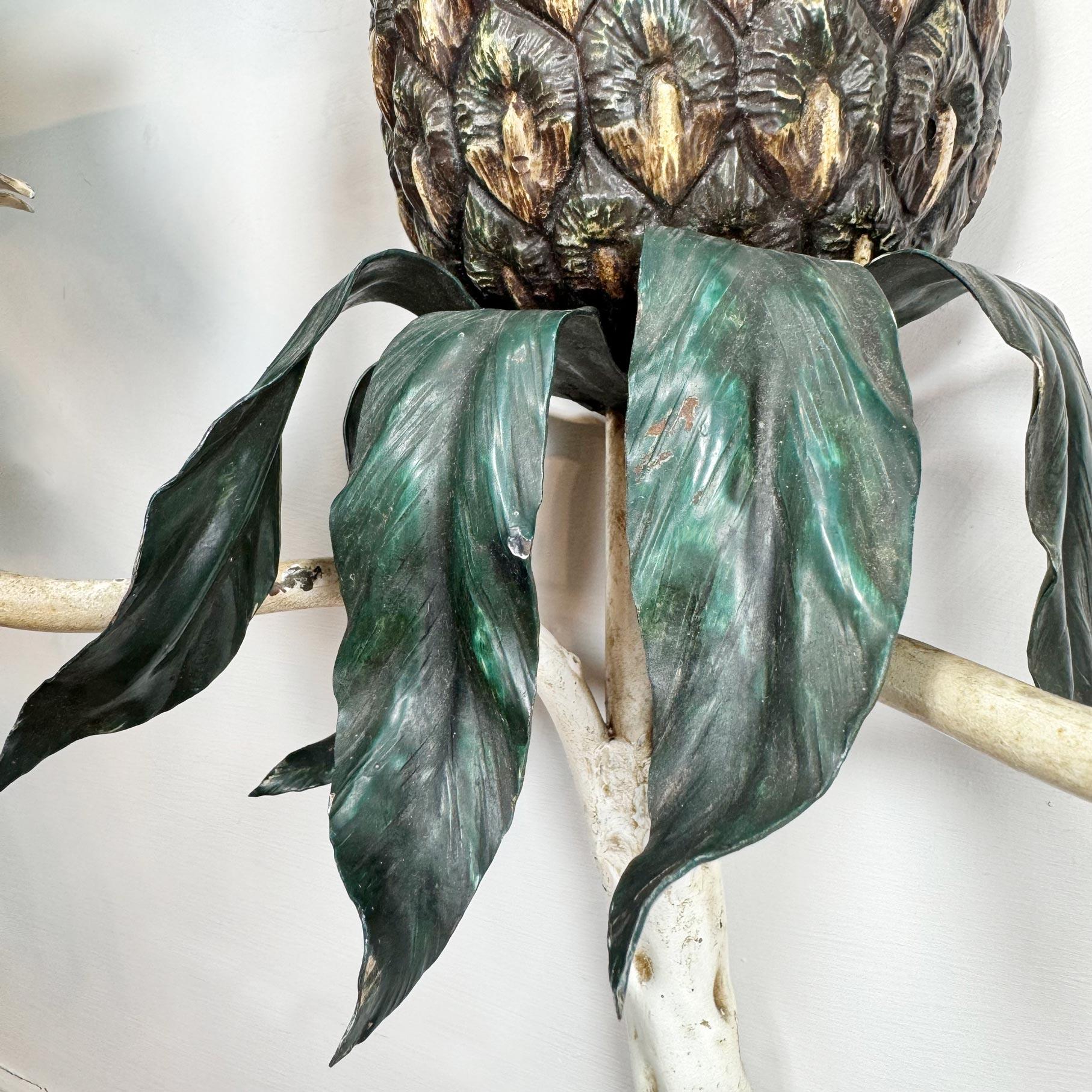 1930's Italian Pineapple Wall Sconce For Sale 1