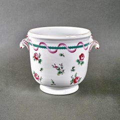 1930s Italian Signed Richard Ginori Hand-Painted Cachepot