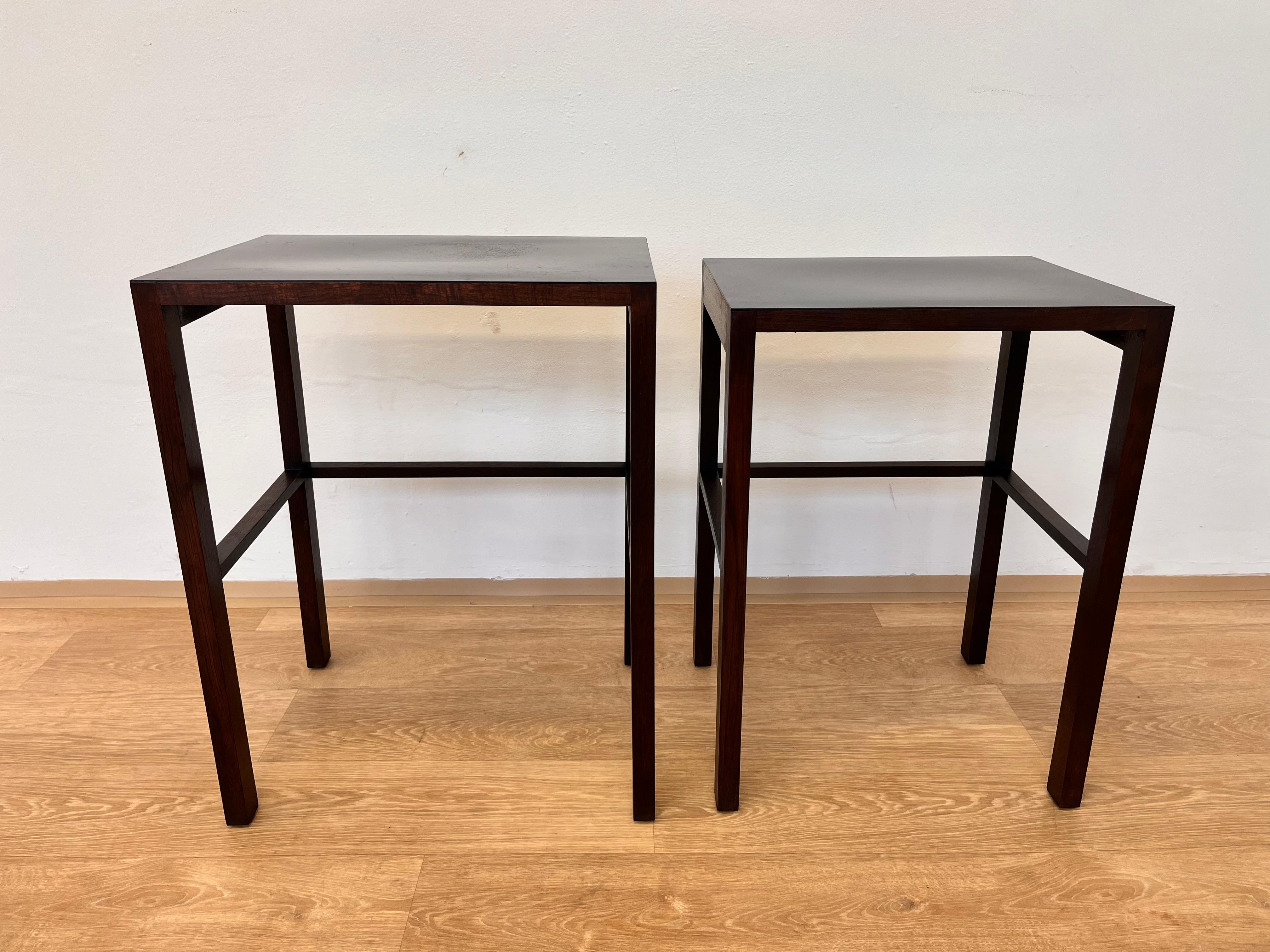 Modèle J. Halabala H-50/H-51 des années 1930 - Tables gigognes restaurées - Tchécoslovaquie en vente 2