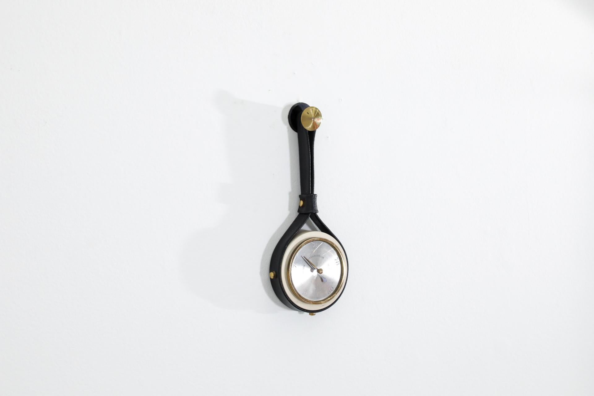 Barometer im Stil von Jacques Adnet aus den 1930er Jahren von Dirk Muller (Niederländisch) im Angebot