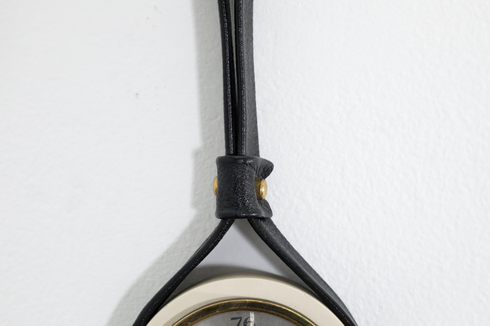 Barometer im Stil von Jacques Adnet aus den 1930er Jahren von Dirk Muller (Mitte des 20. Jahrhunderts) im Angebot
