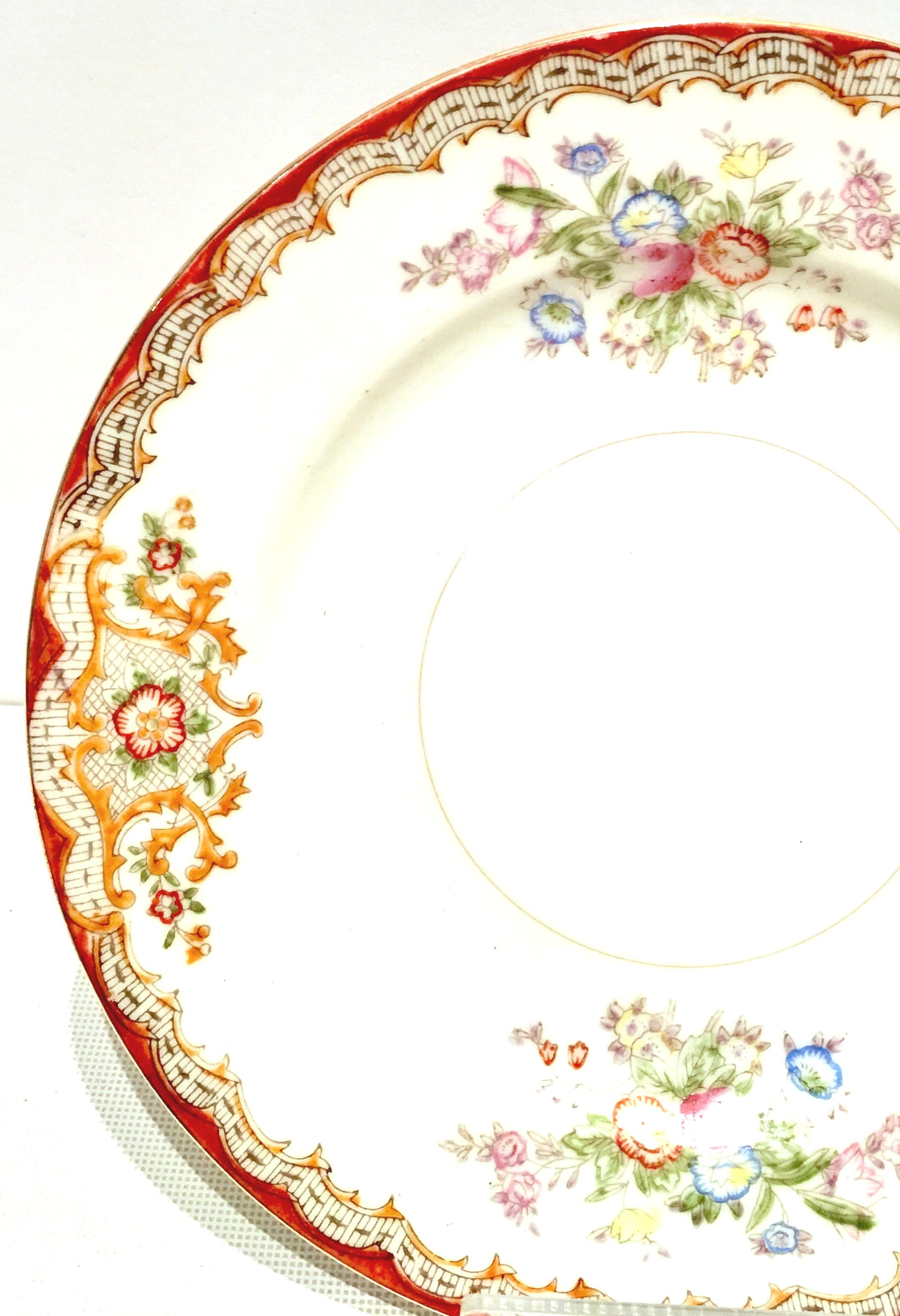 1930'S Japanese Hand-Painted Porcelain Dinnerware S/19 2