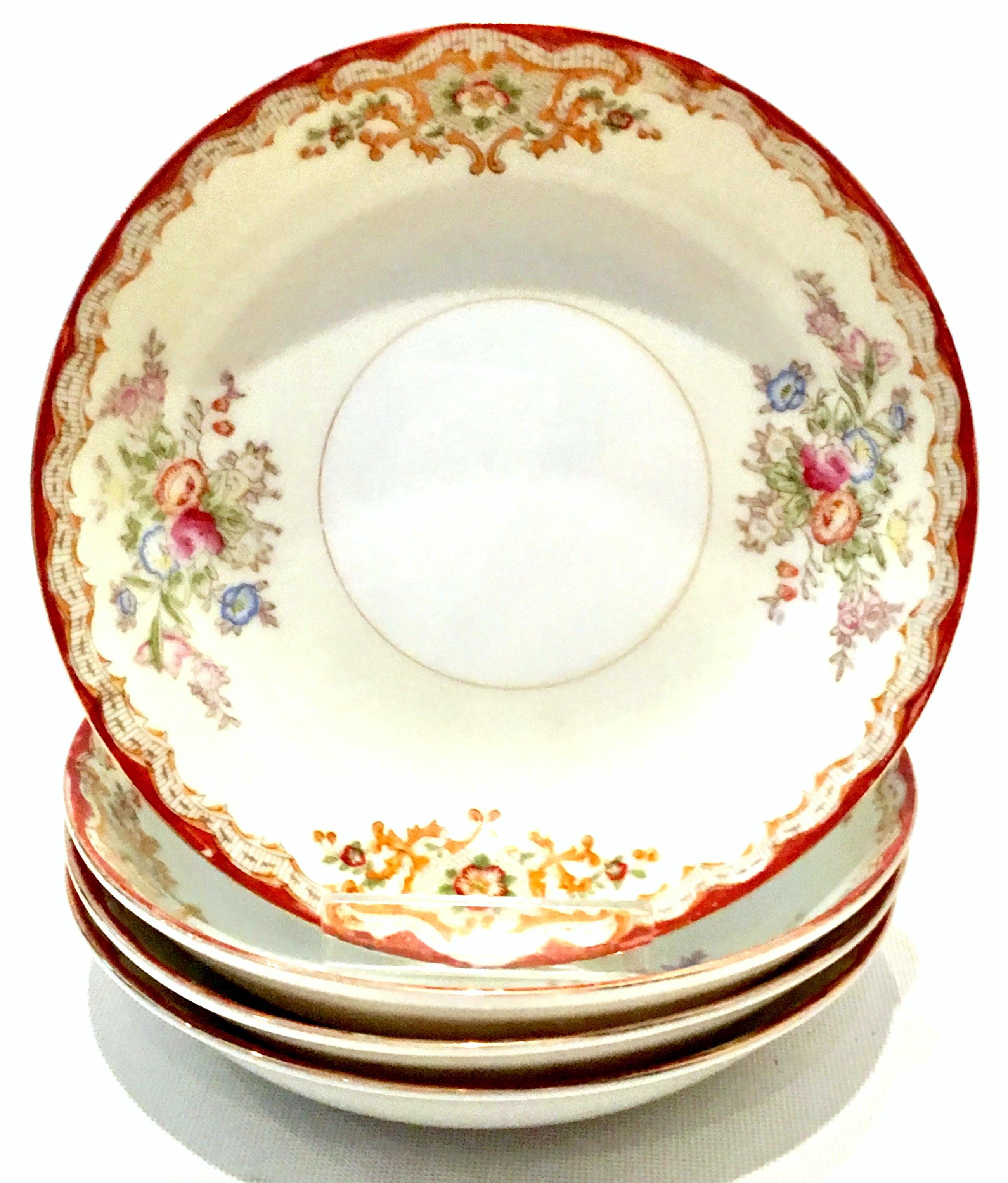 Art Nouveau 1930'S Japanese Hand-Painted Porcelain Dinnerware S/19
