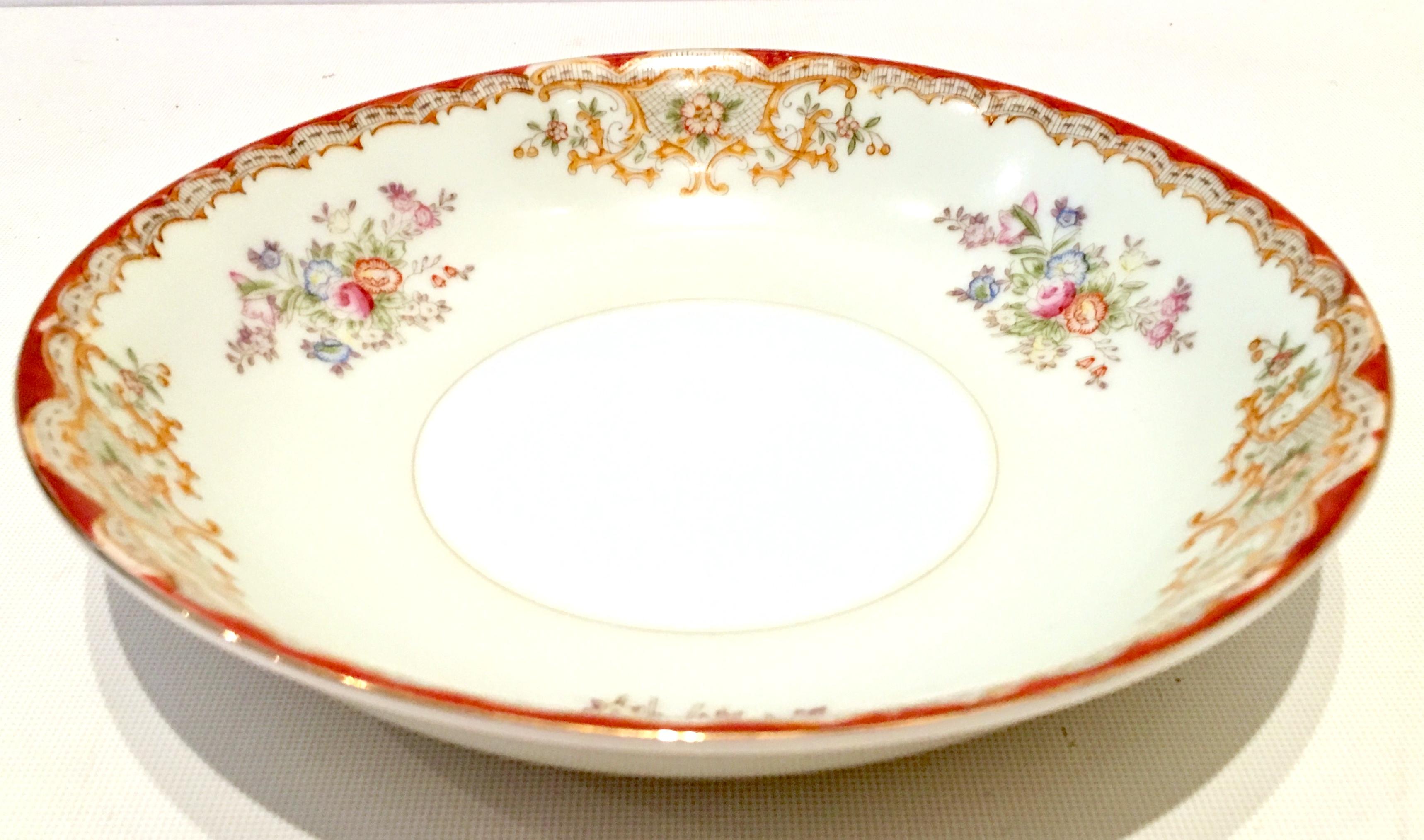 Gold 1930'S Japanese Hand-Painted Porcelain Dinnerware S/19