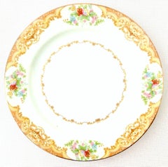 1930's Japanese Hand Painted Salad/Dessert Plates by, Noritake, Set/9