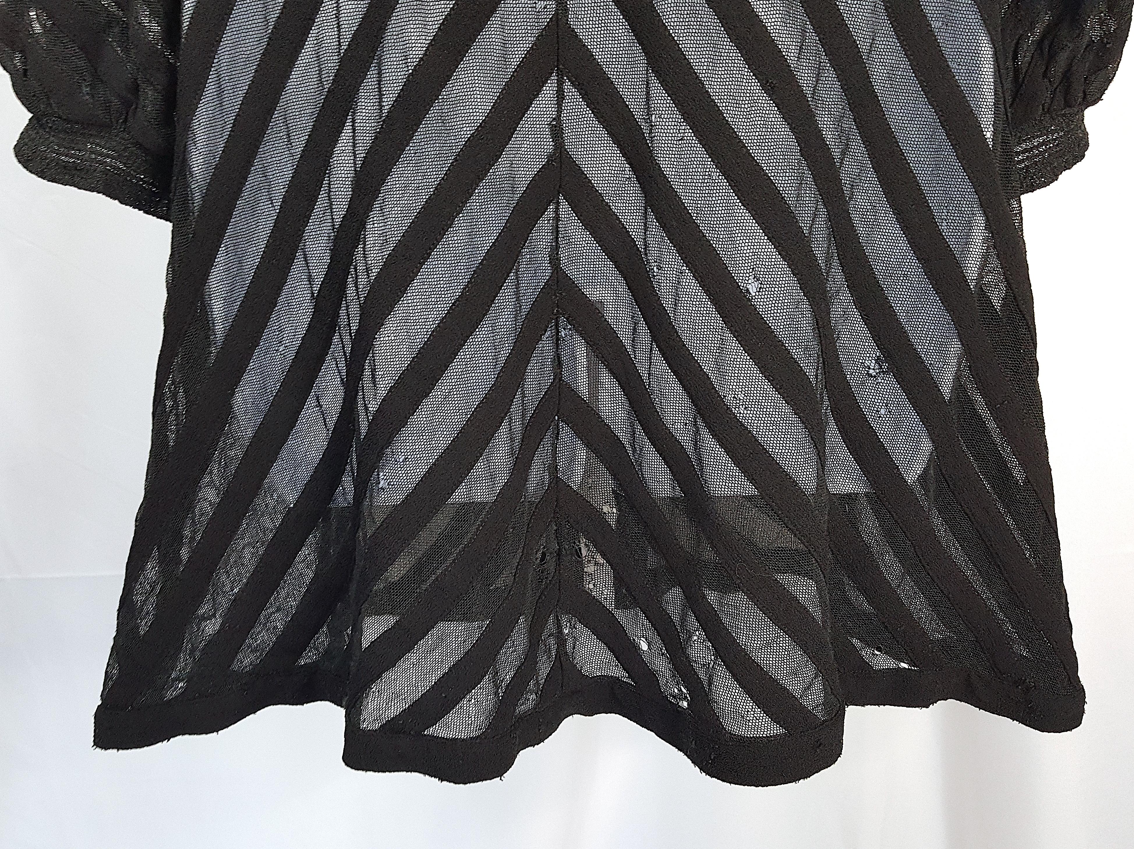 Veste de soirée noire JeanneLavinParis Art Déco en tulle et soie CoutureAdaptation des années 1930 en vente 10