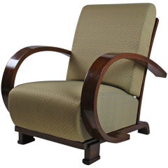 1930s Jindrich Halabala Art Deco Armchair