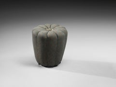 1930s Jindrich Halabala Footstool in Decorative Upholstery