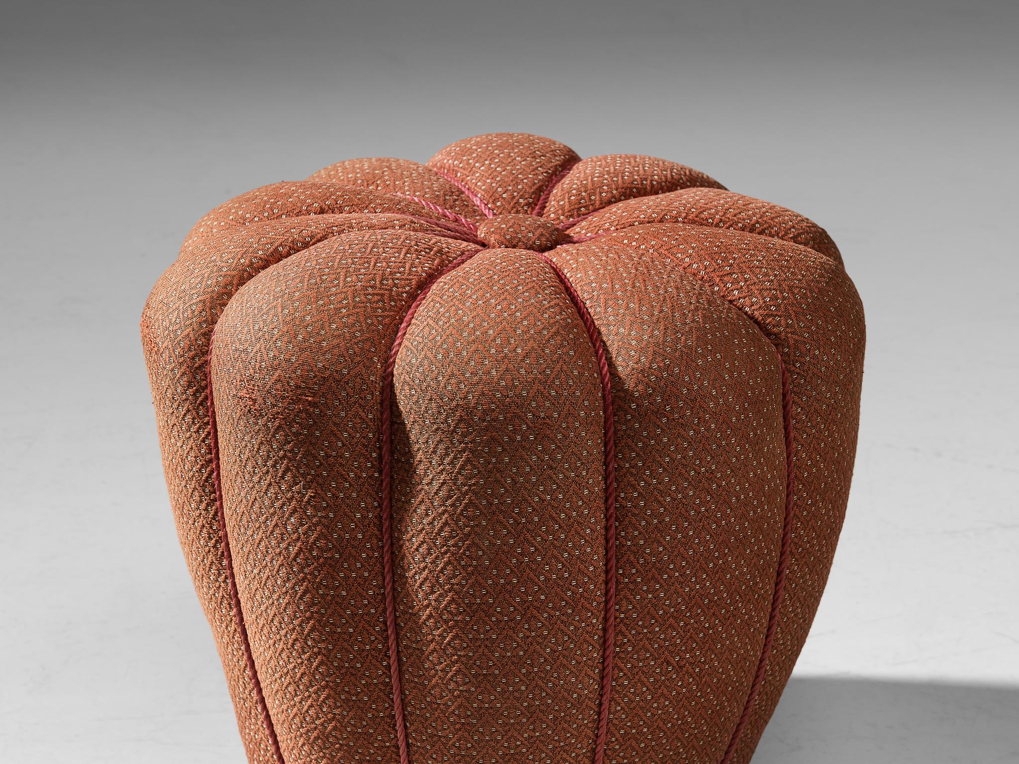 Mid-20th Century 1930s Jindrich Halabala Footstools in Decorative Upholstery