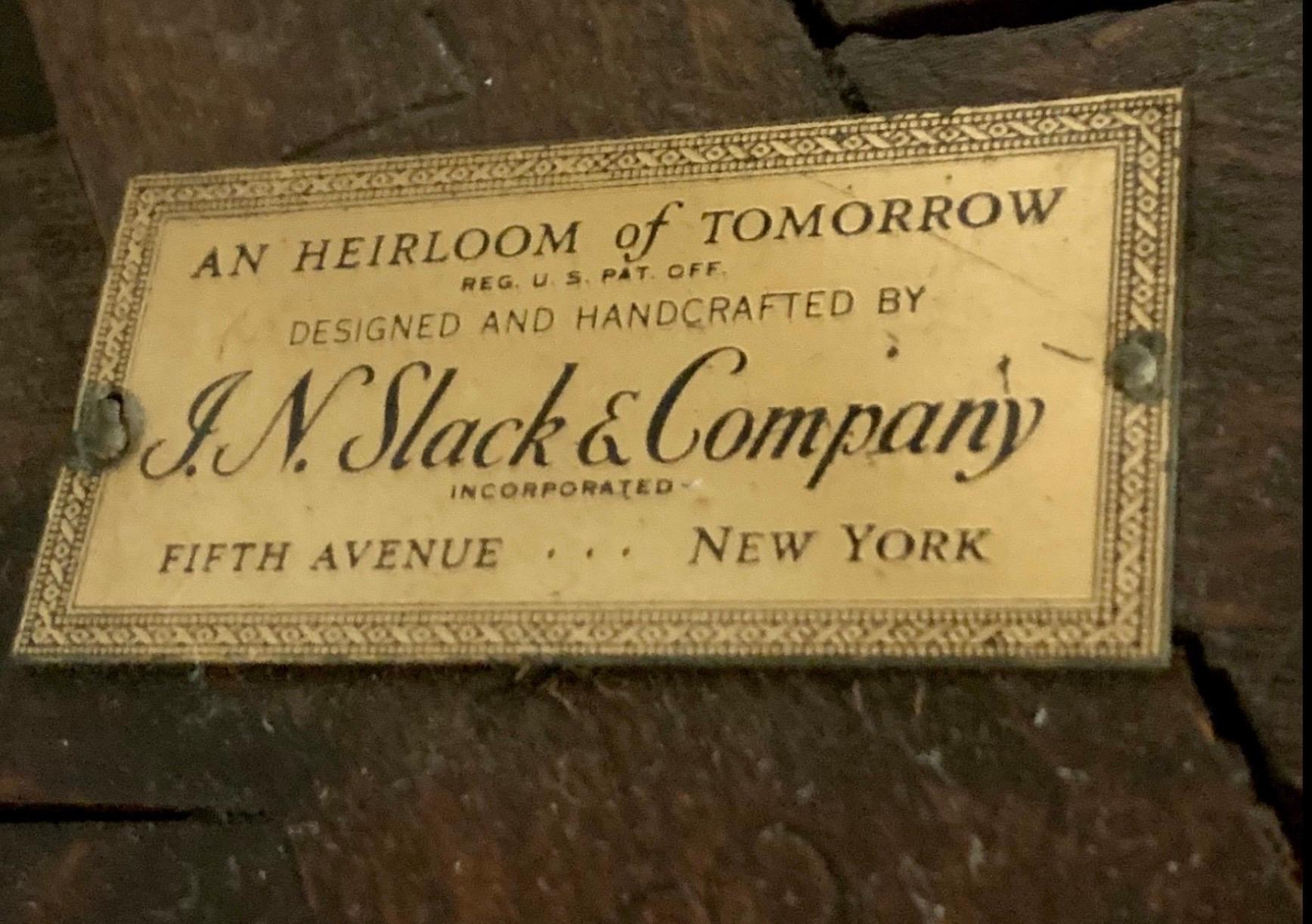 American 1930s J.N. Slack New York Mahogany Neo-Classical Style Round Side Table For Sale