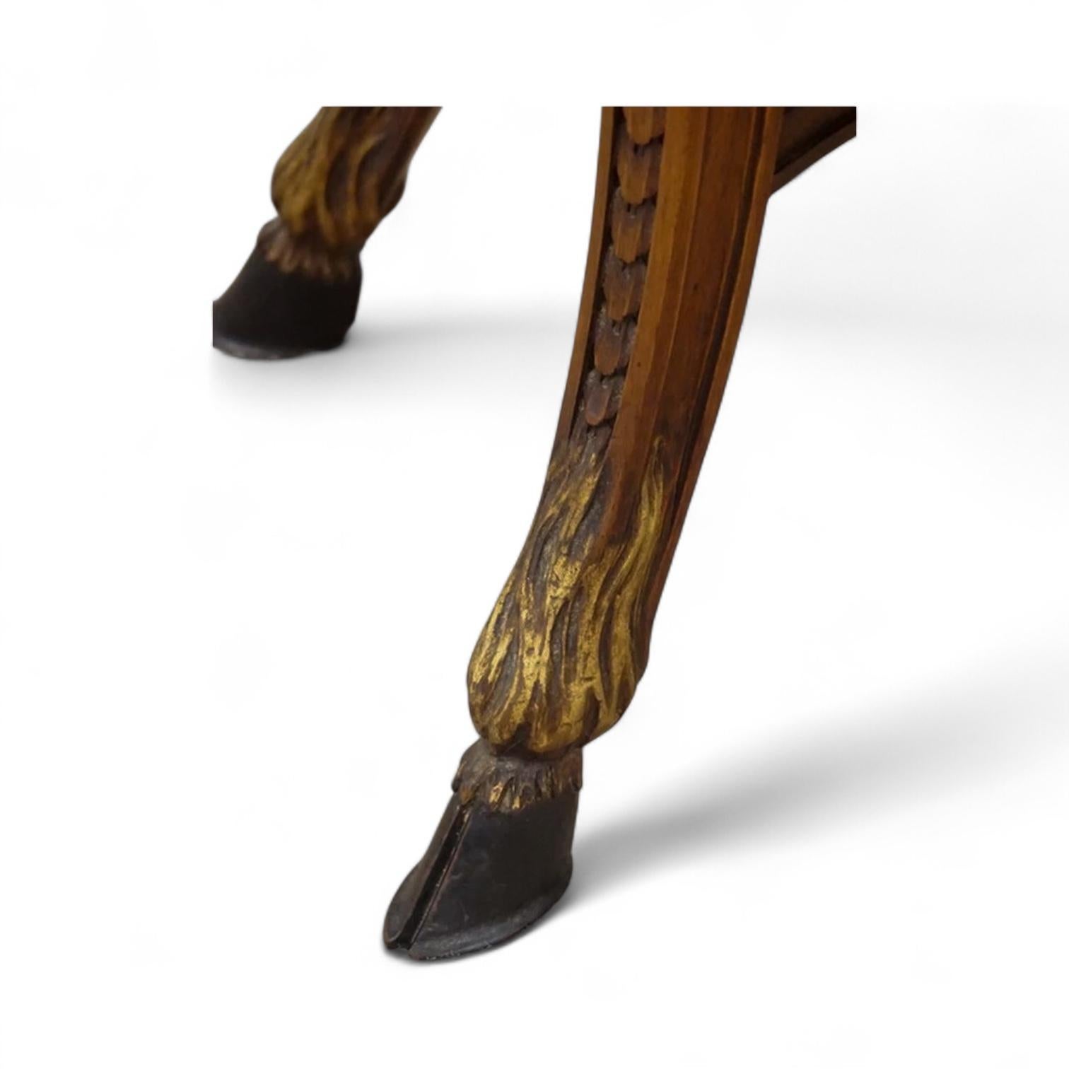 Fruitwood 1930s J.N. Slack New York Mahogany Neo-Classical Style Round Side Table For Sale