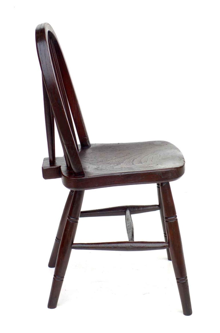 Mid-20th Century 1930s John Gomm English Windsor Chair Set of 6 For Sale