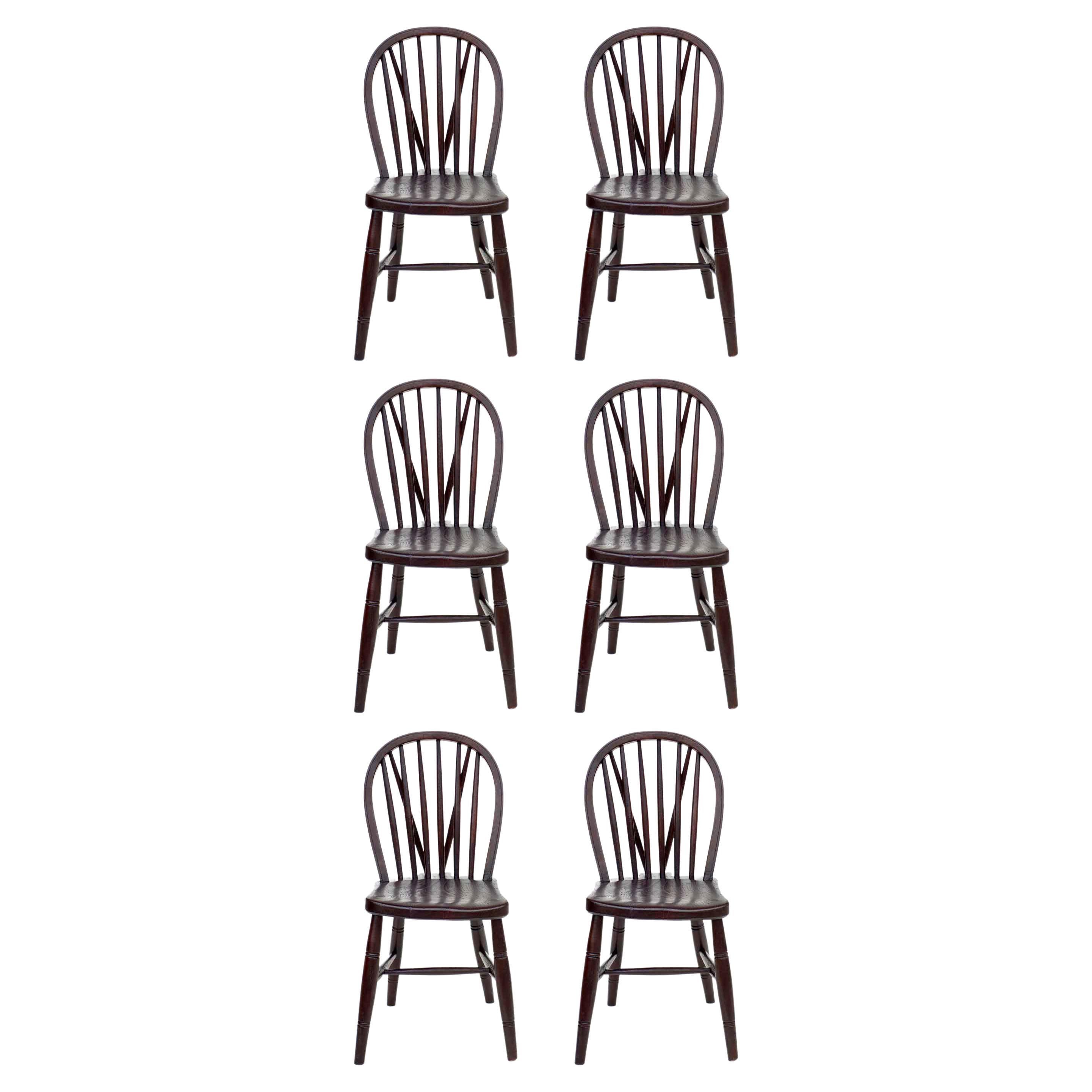 1930s John Gomm English Windsor Chair Set of 6