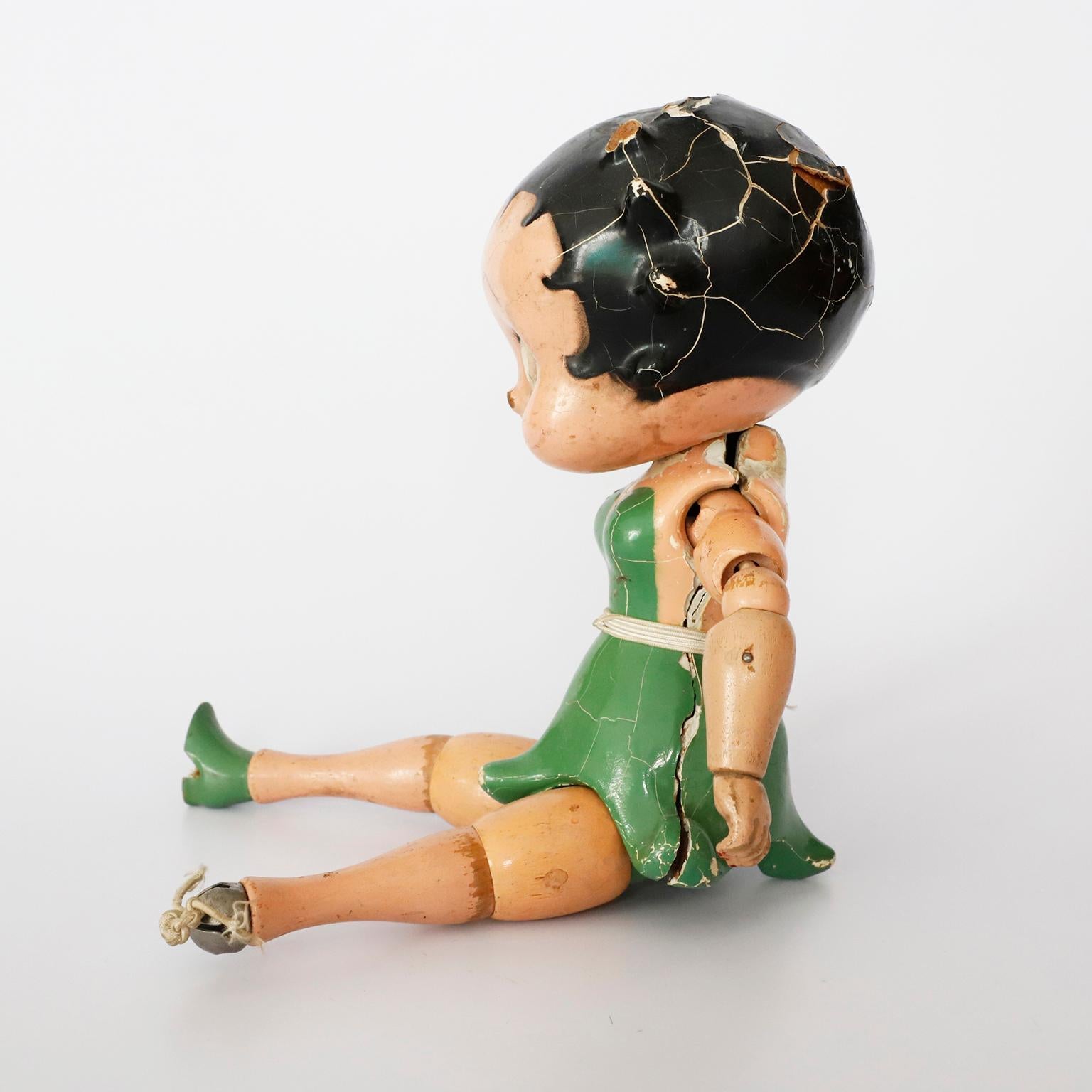 Betty Boop Fleischer-Puppe, zusammengefügt, 1930er Jahre (Mexikanisch) im Angebot