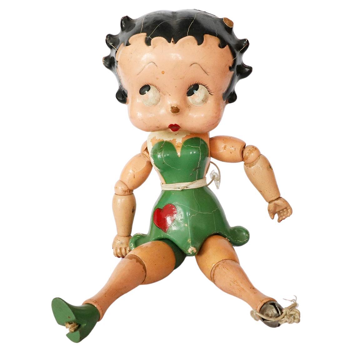 Betty Boop Fleischer-Puppe, zusammengefügt, 1930er Jahre