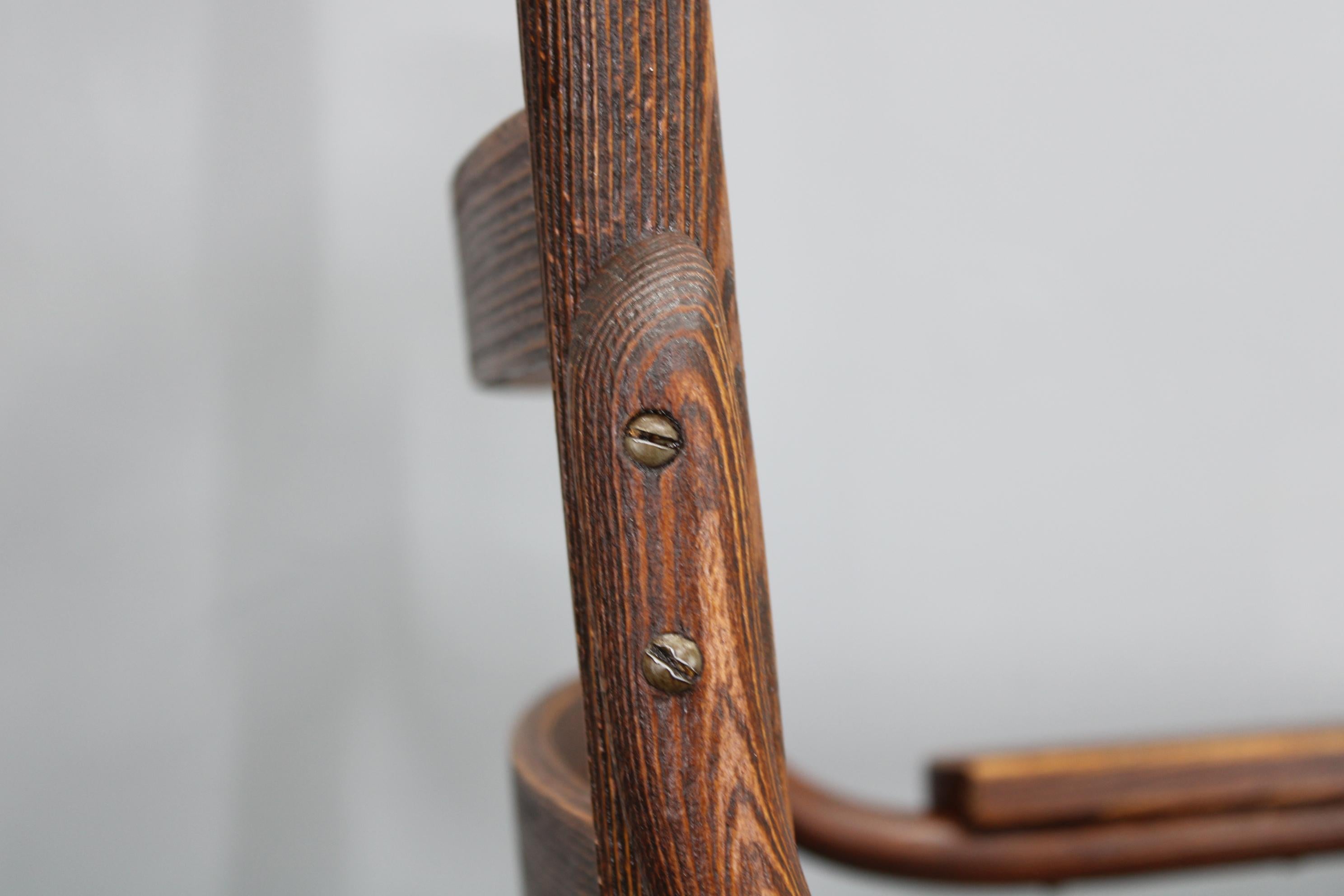 1930s Josef Frank Restored Beech Armcahir by Thonet Model A403/F, Czechoslovakia For Sale 5