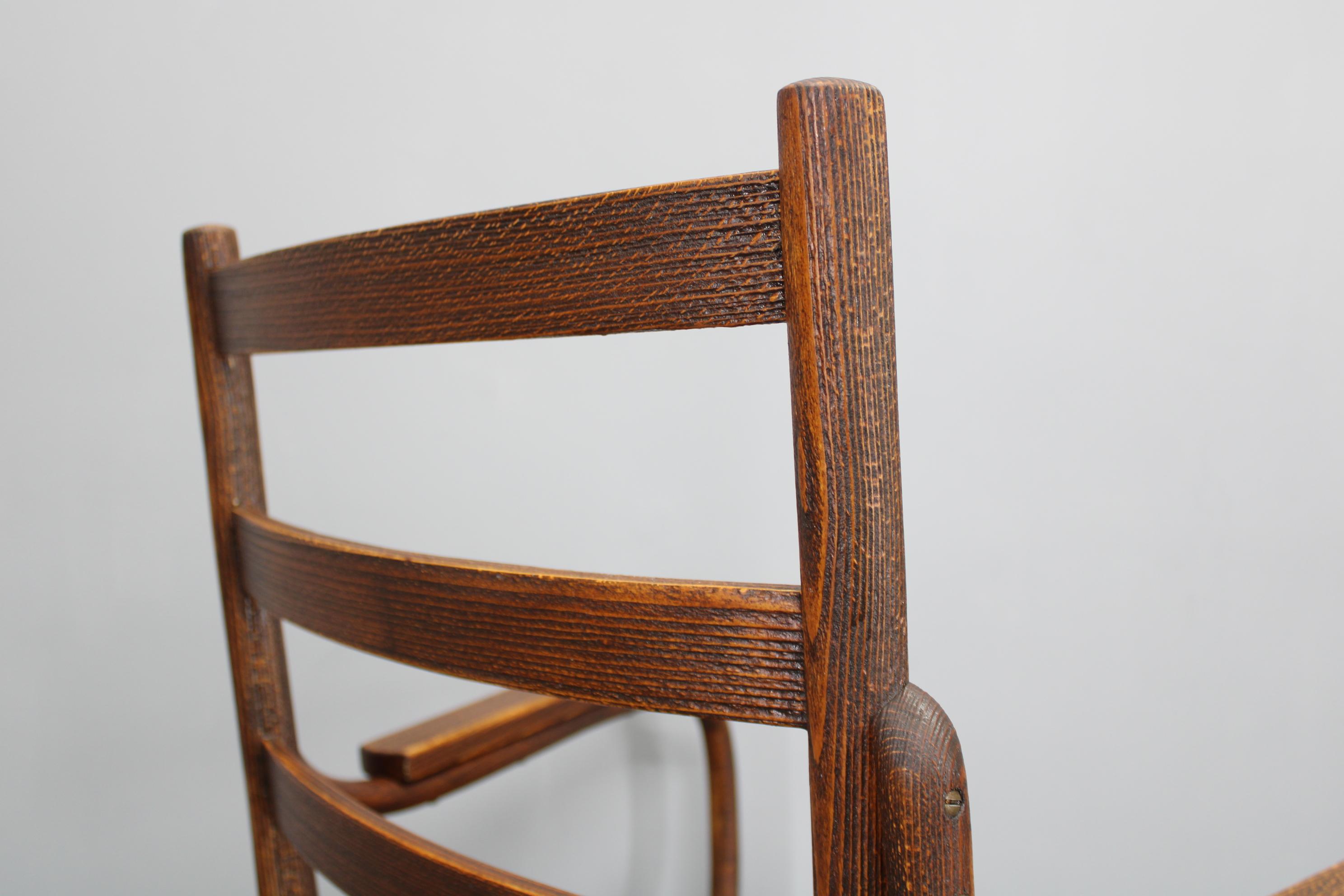 1930s Josef Frank Restored Beech Armcahir by Thonet Model A403/F, Czechoslovakia For Sale 6