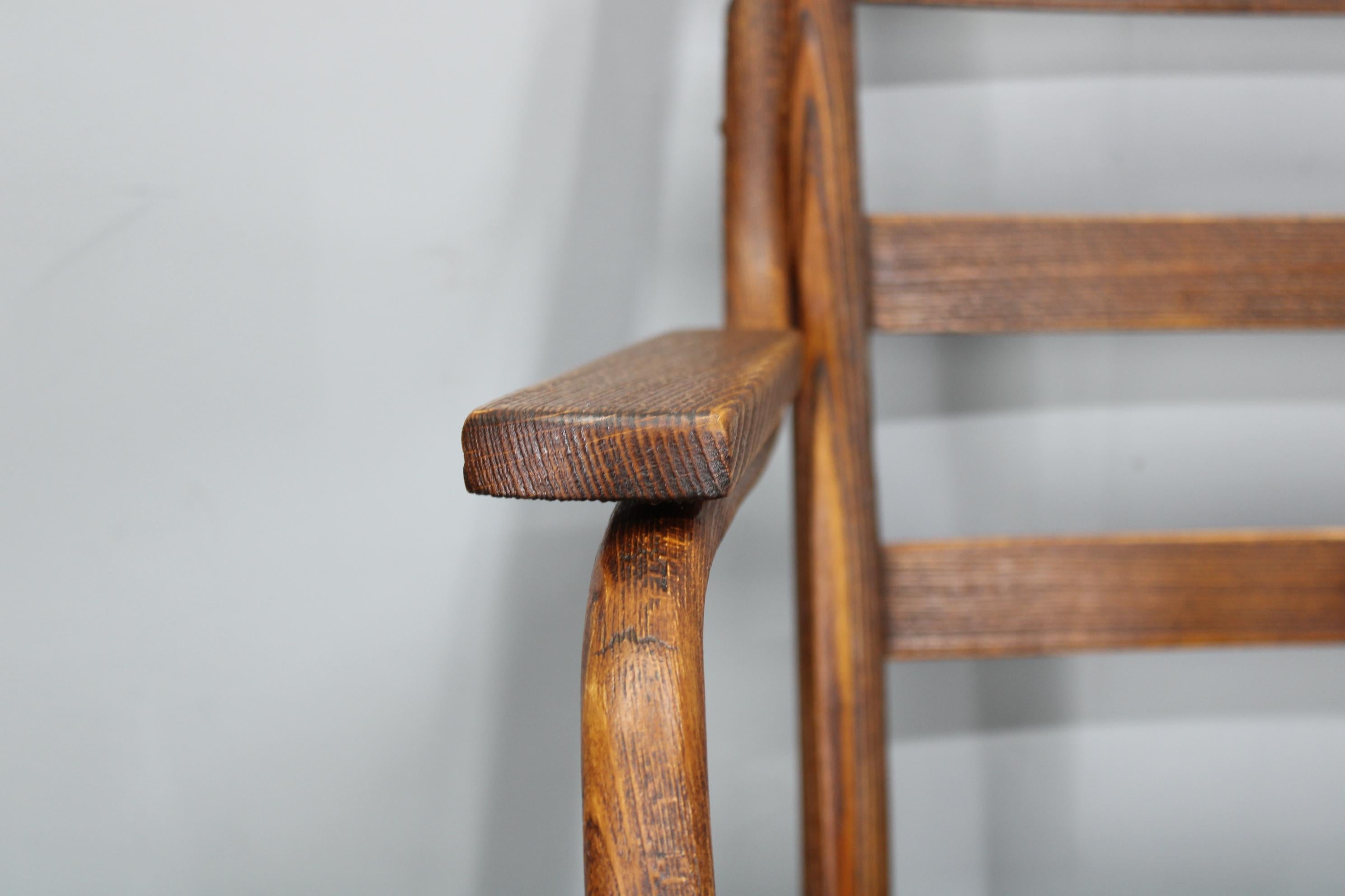 1930s Josef Frank Restored Beech Armcahir by Thonet Model A403/F, Czechoslovakia For Sale 3