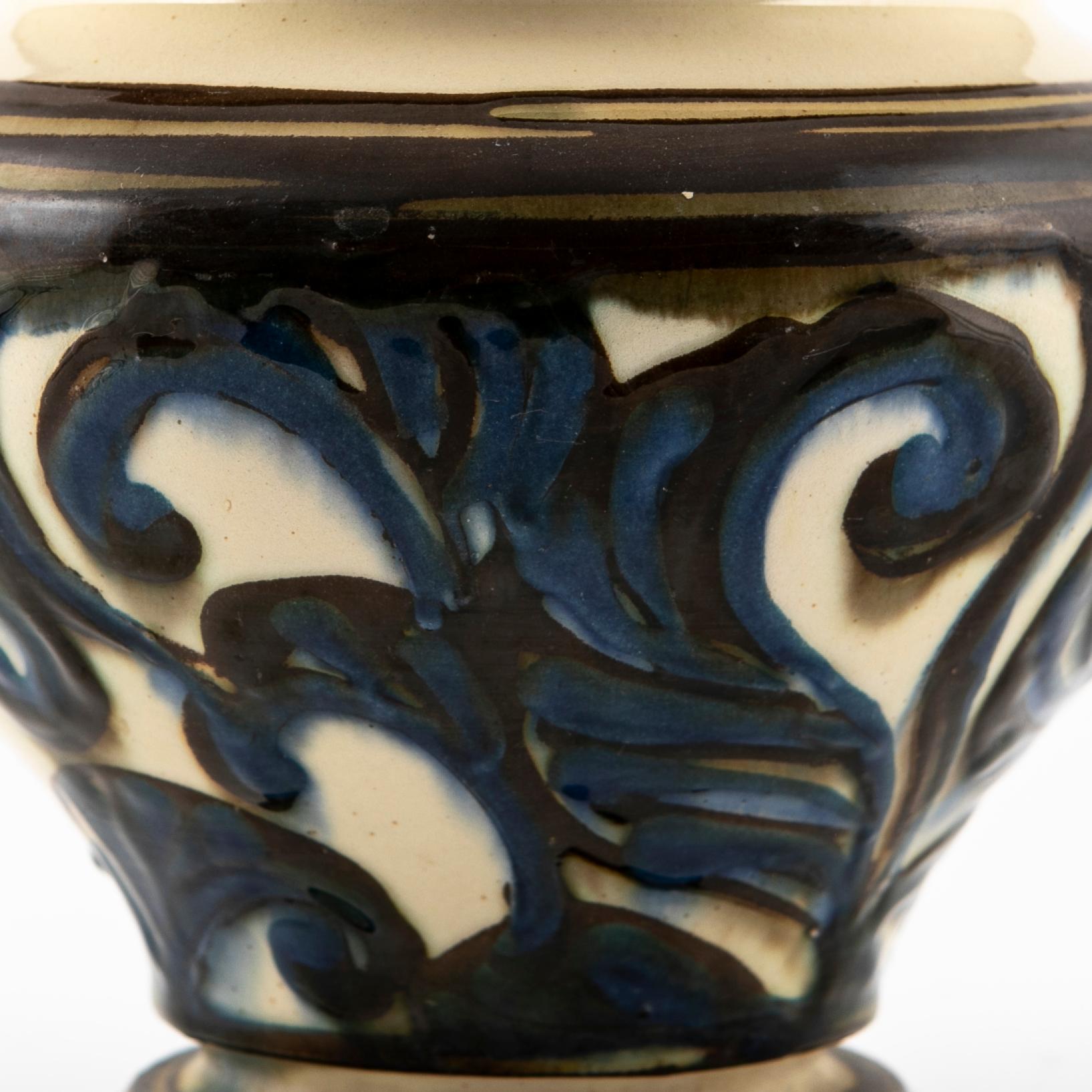 Modern 1930's Kähler Ceramic Vase For Sale