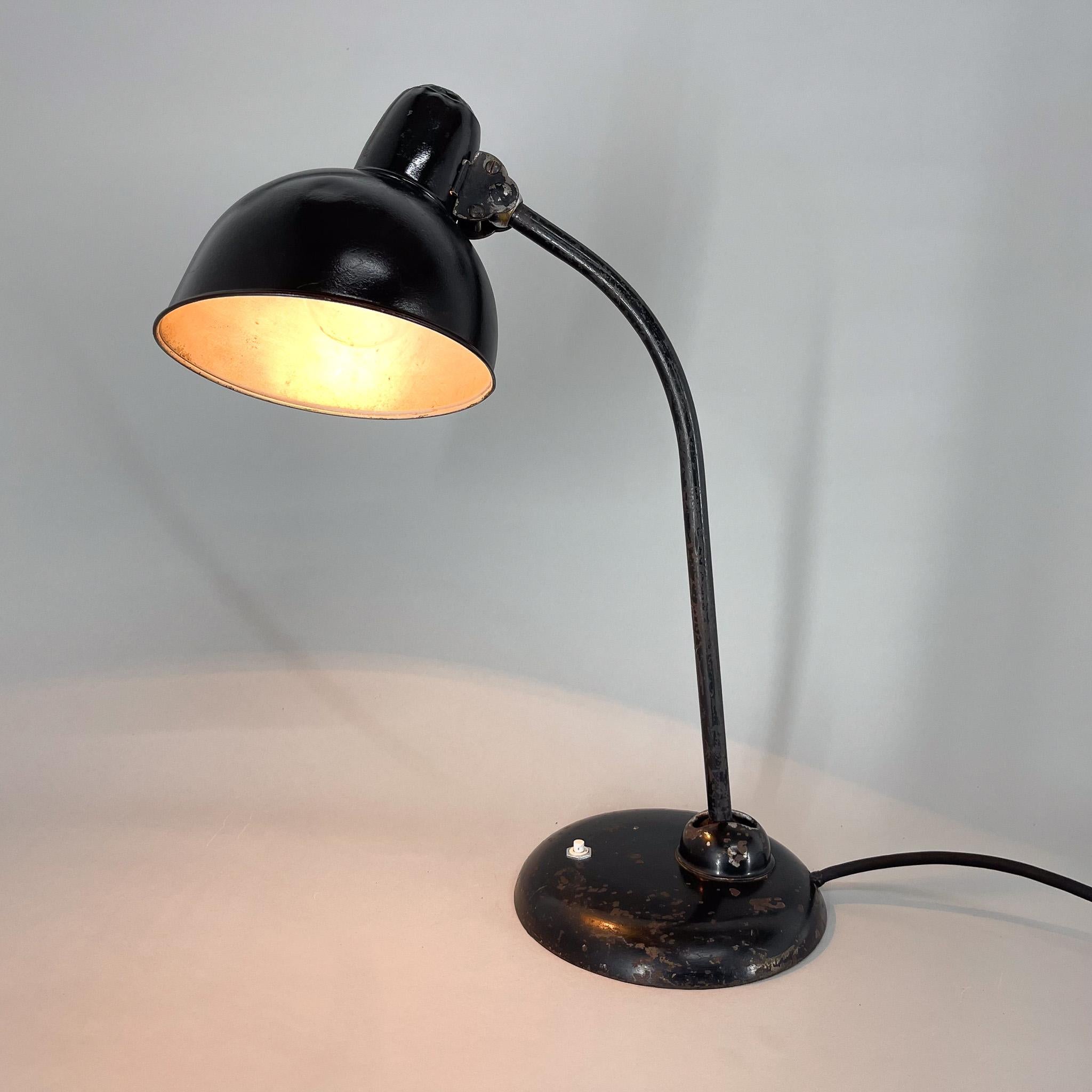 1930s Kaiser Table Lamp Designed by Christian Dell, Germany, Marked 4
