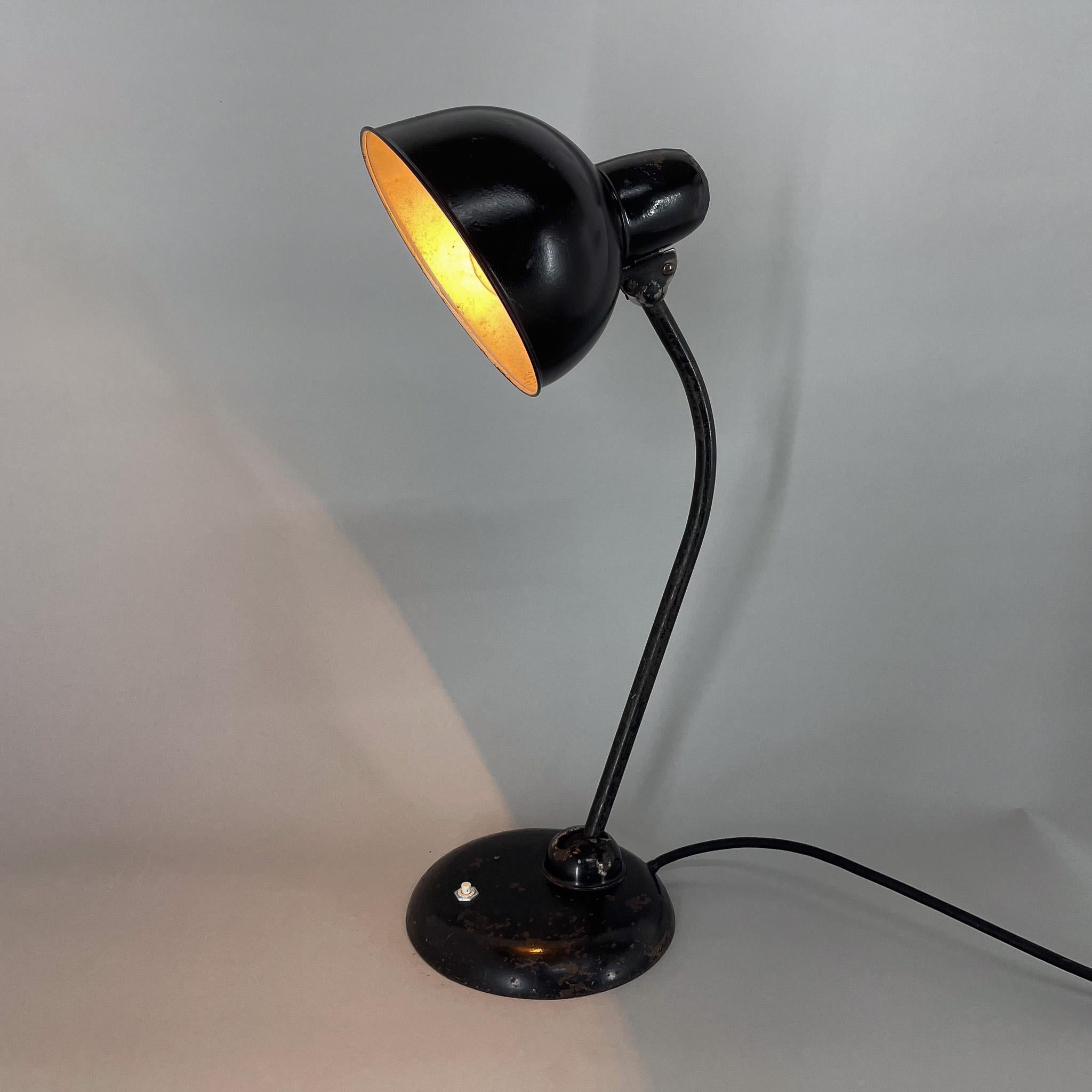 20th Century 1930s Kaiser Table Lamp Designed by Christian Dell, Germany, Marked