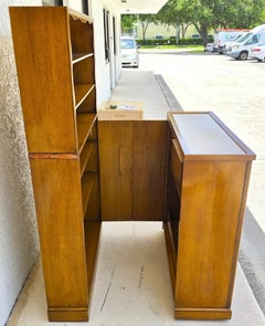 1930s Karges Country French Walnut Pullout Folding Service Bar
