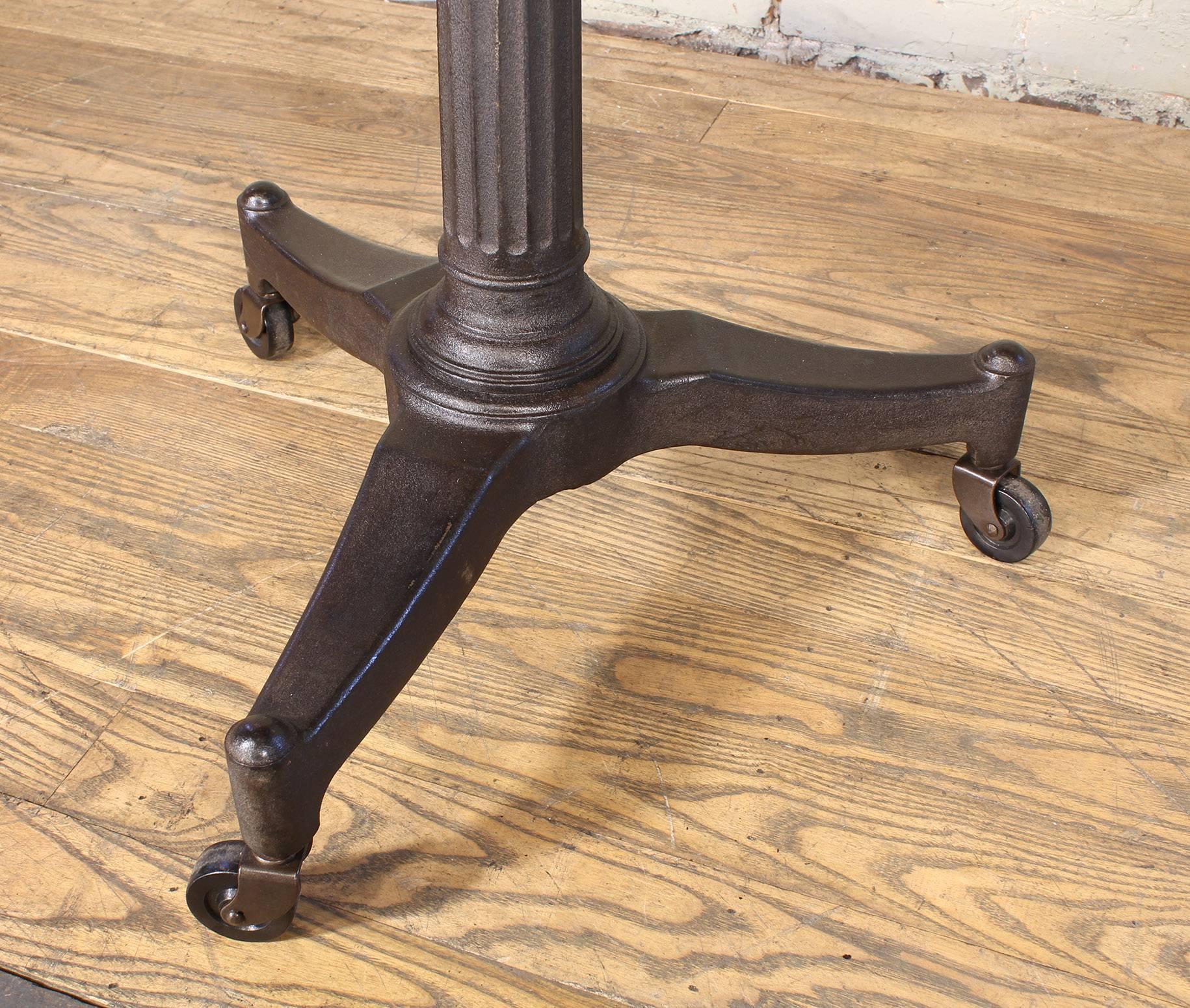 Rolling Pedestal Table 1930s 