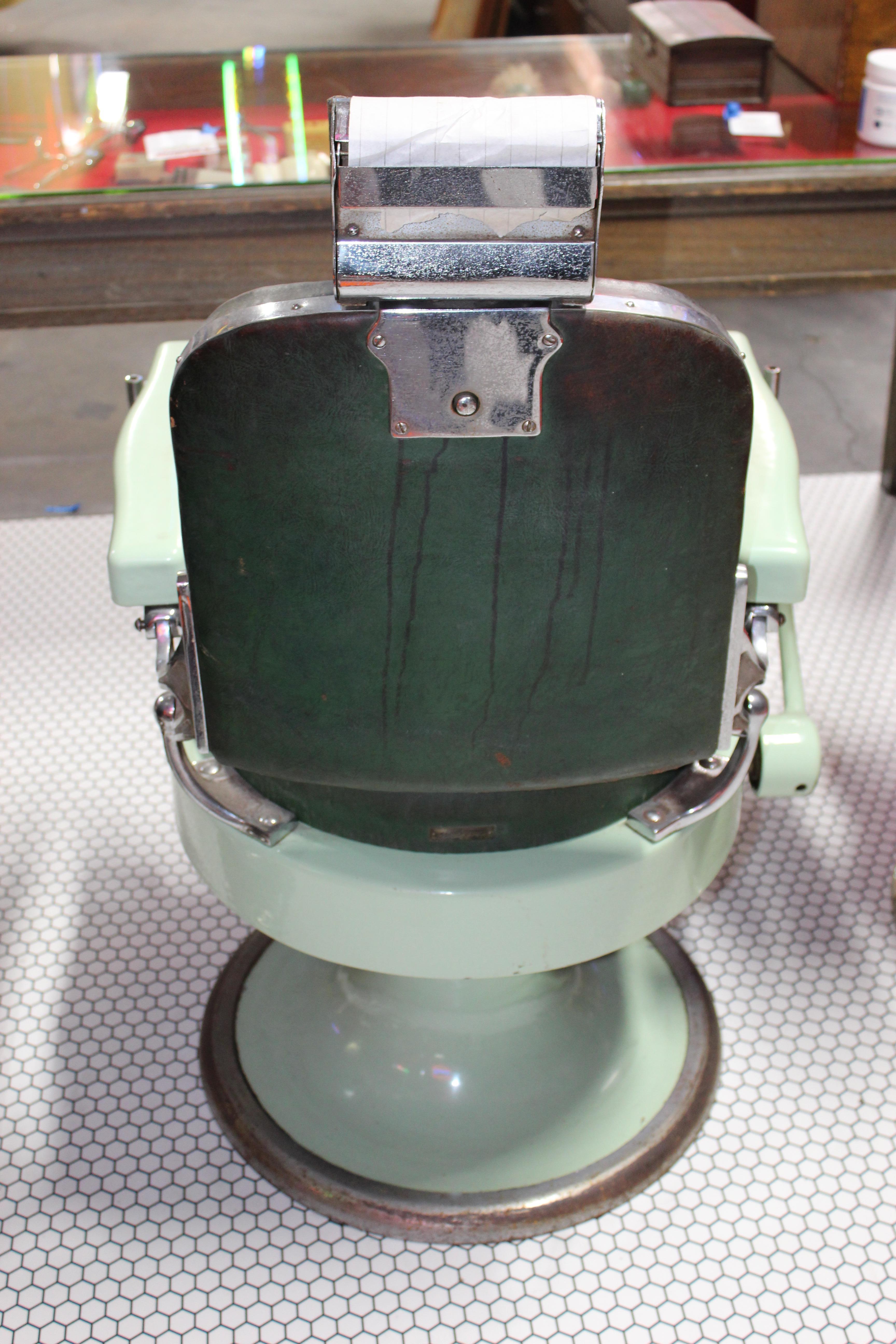 1930s Koken Antique Barber Chair For Sale 4