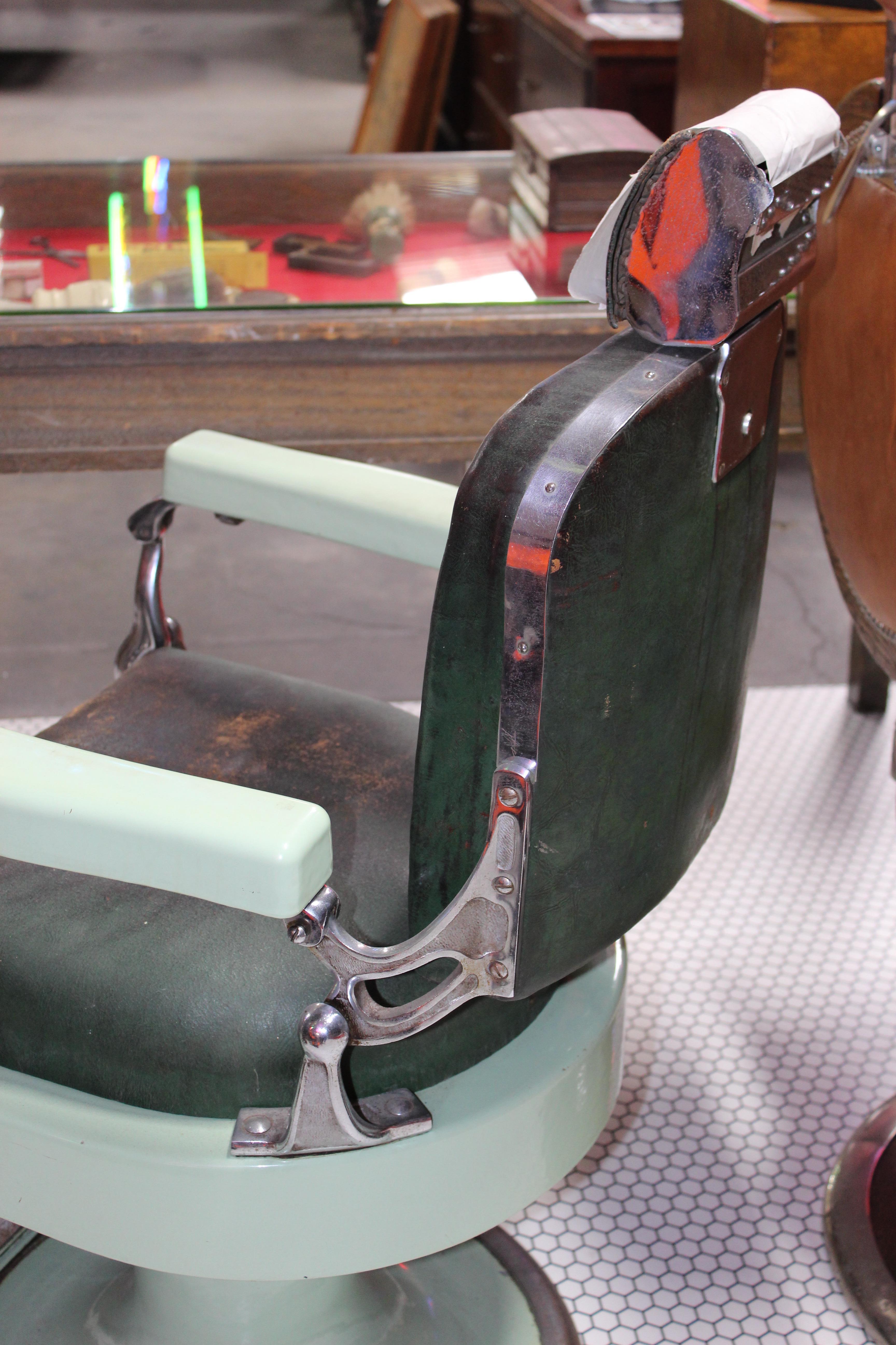 1930s Koken Antique Barber Chair For Sale 8