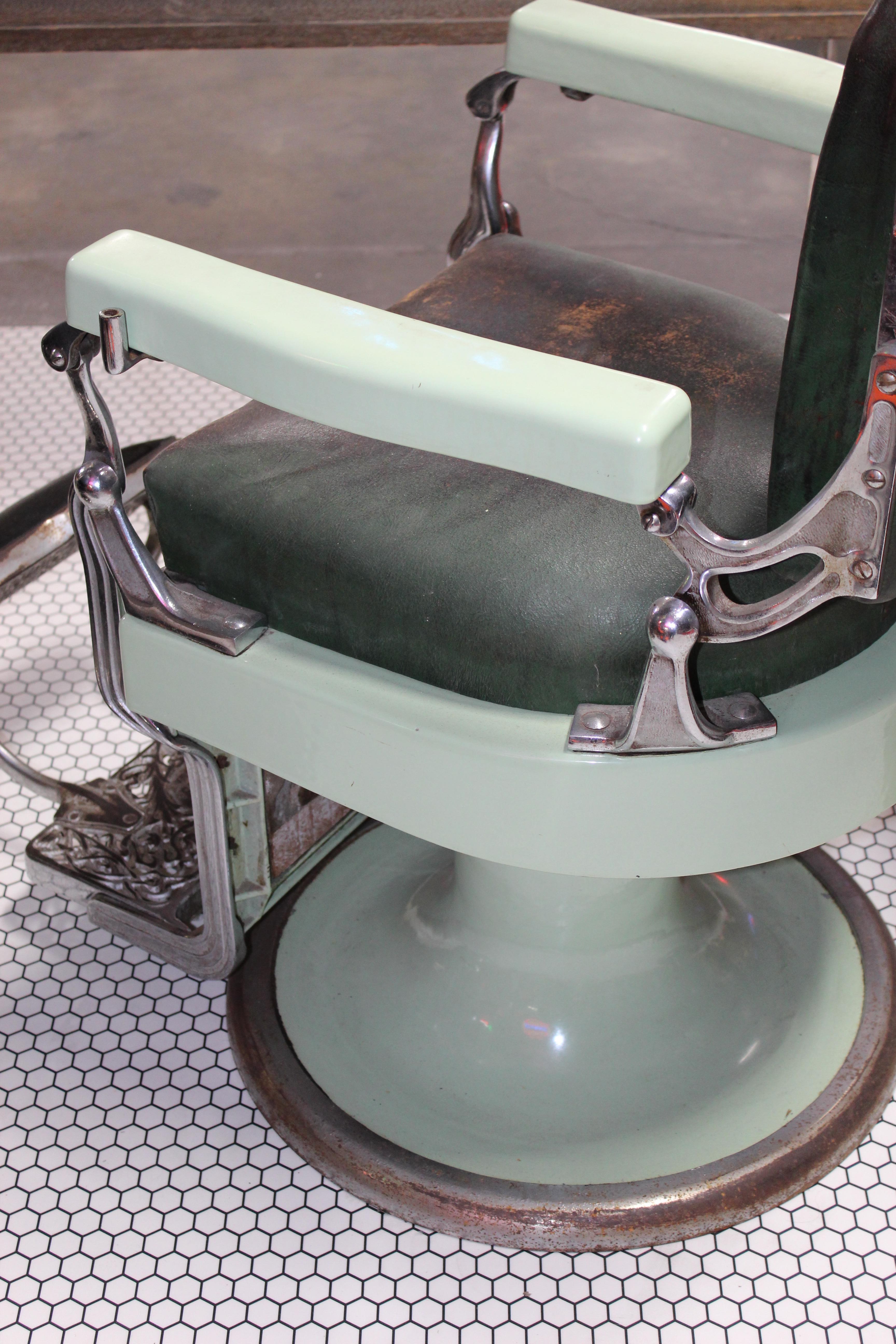 1930s Koken Antique Barber Chair For Sale 9