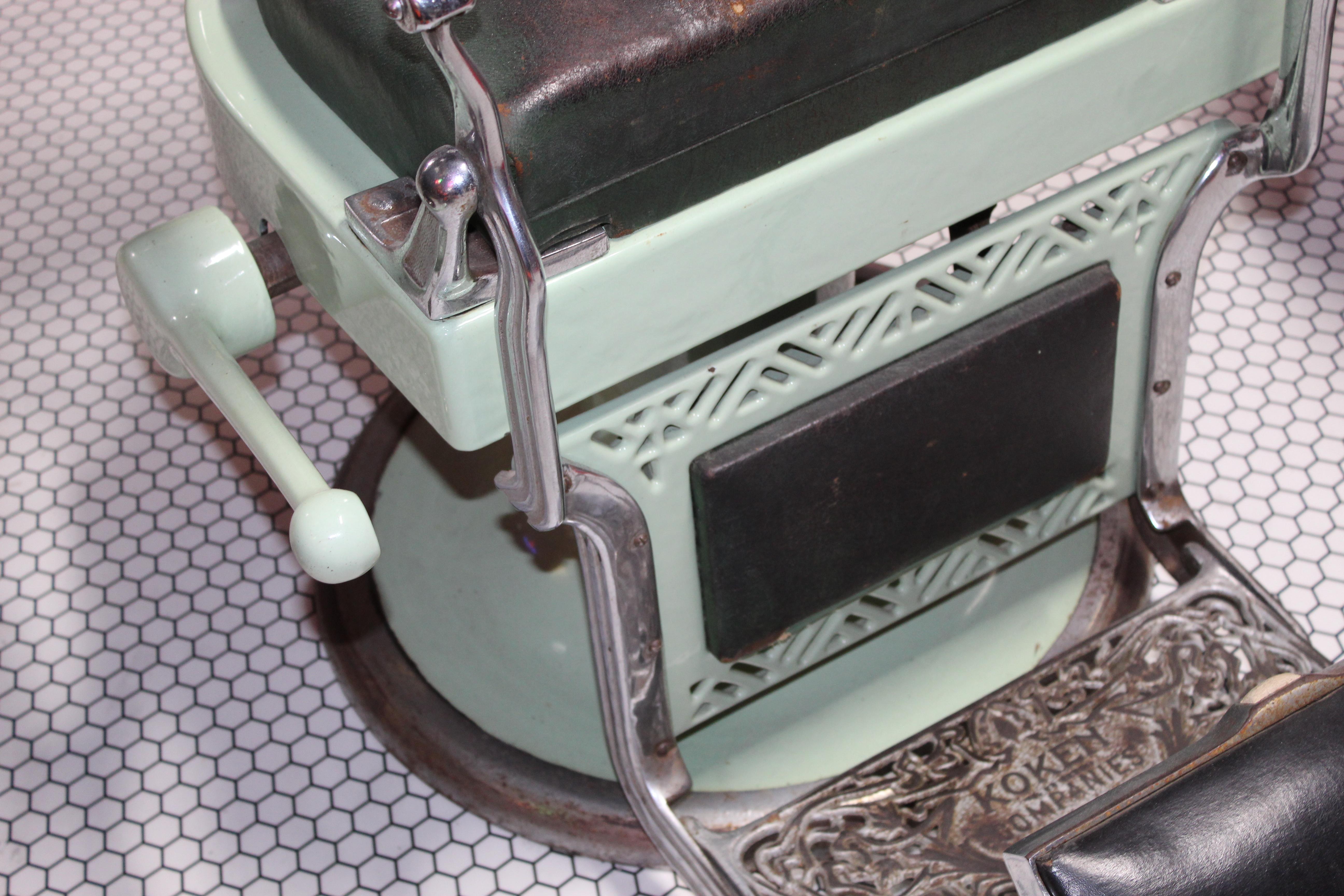 how to determine the age of a koken barber chair