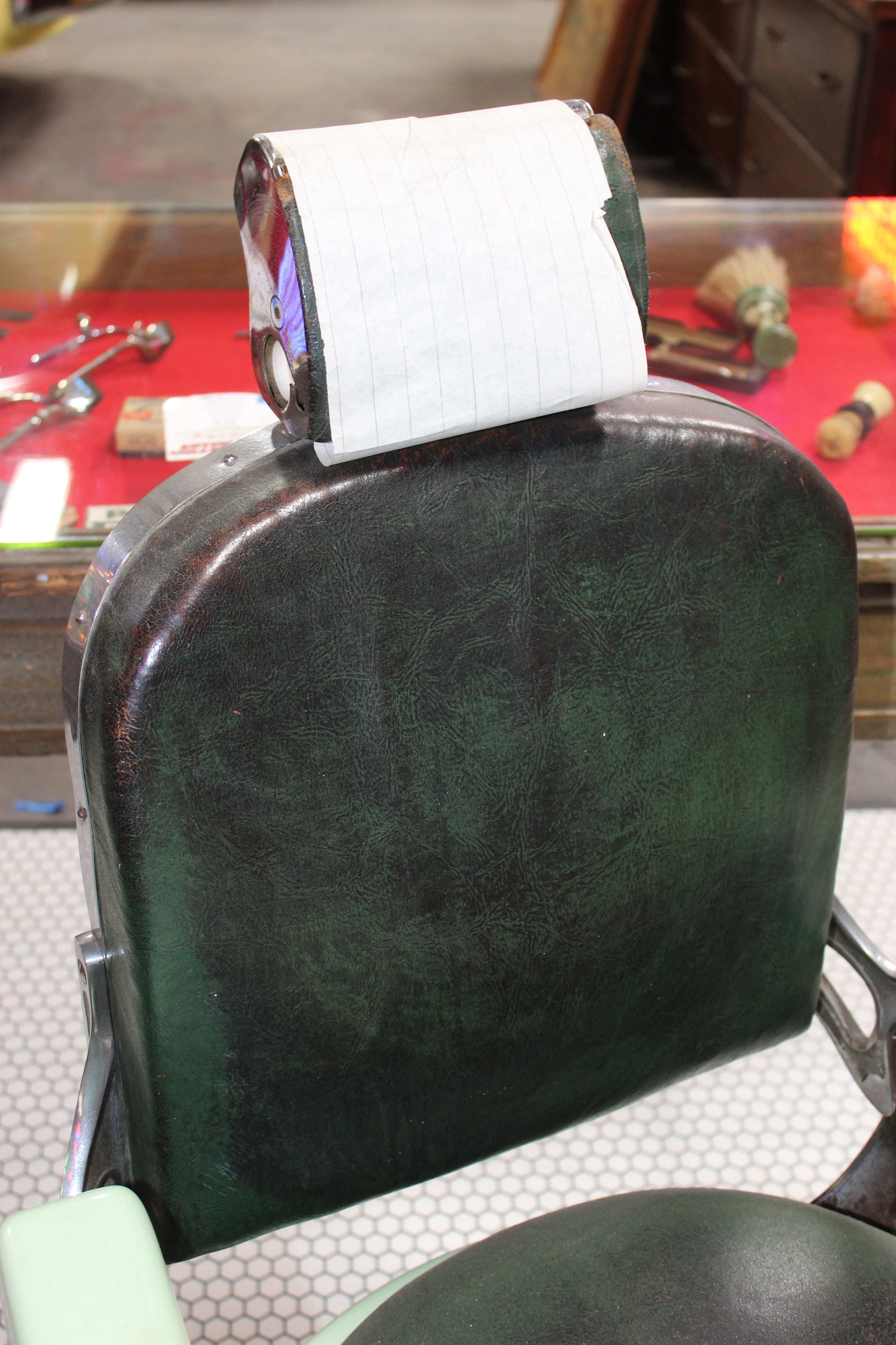 North American 1930s Koken Antique Barber Chair For Sale
