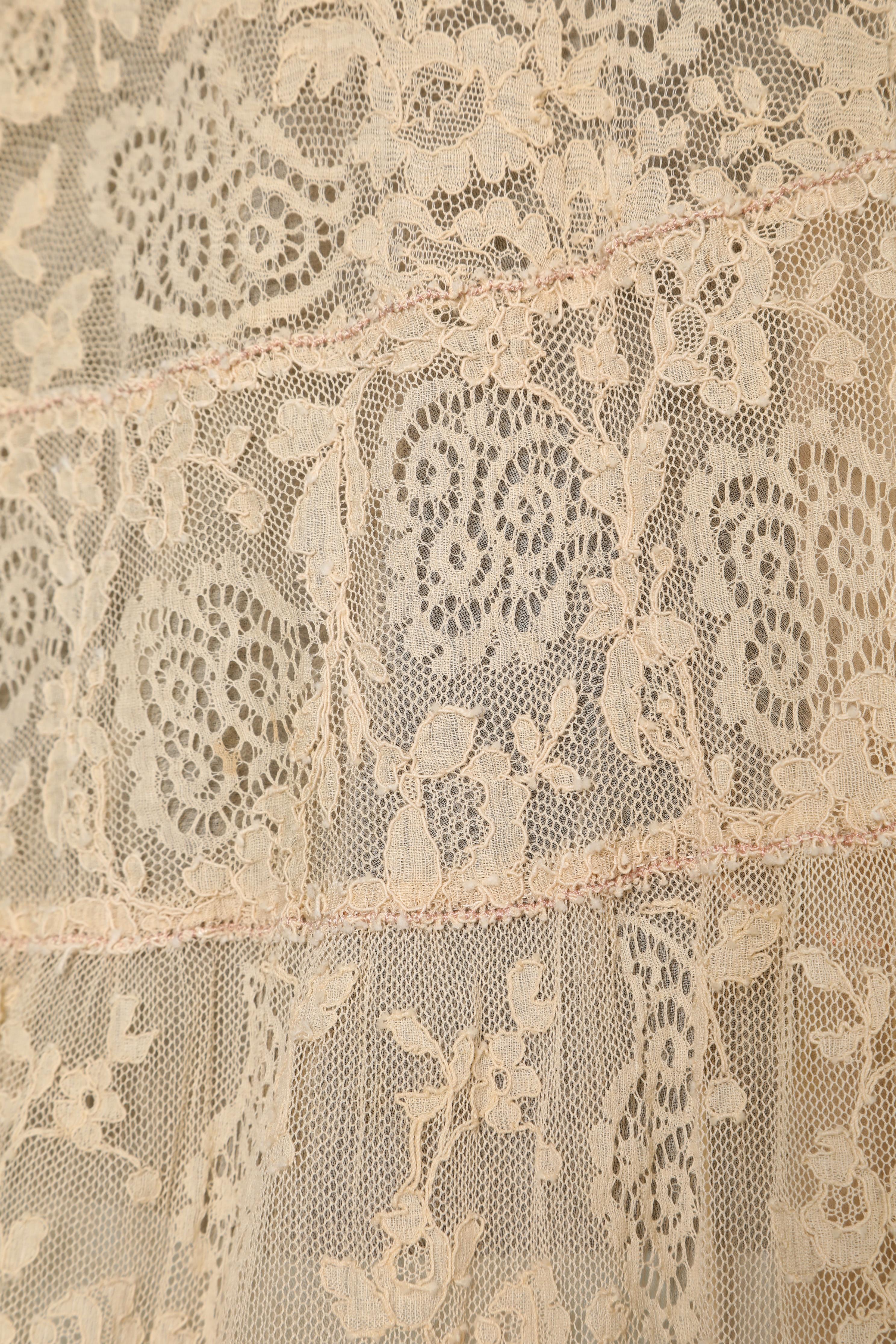 1930's lace and silk chiffon deshabillé  For Sale 1