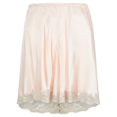 1930s Lace Trimmed Pink Silk Tap Pants