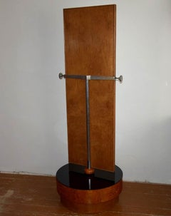 1930s Large Antique Floor Hinged Mirror by Halabala for UP Zavody