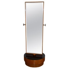 Grand miroir ancien à charnières des années 1930 par Halabala pour UP Zavody