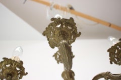 1930s Large Art Deco Chandelier, Czechoslovakia