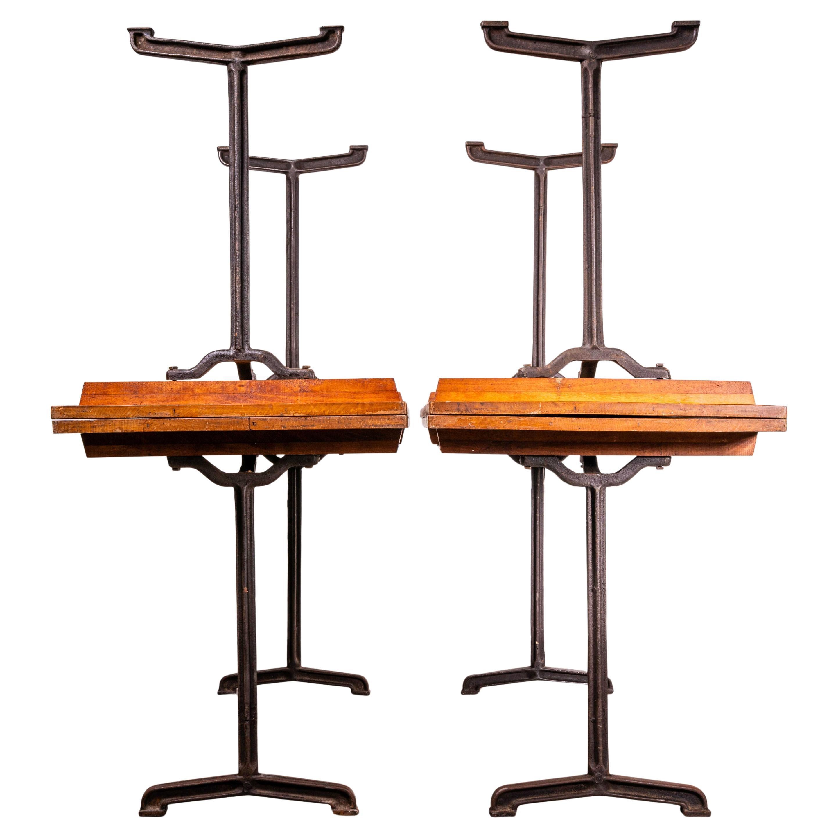 1930's Large French Cast Base Café Dining Table (3484)